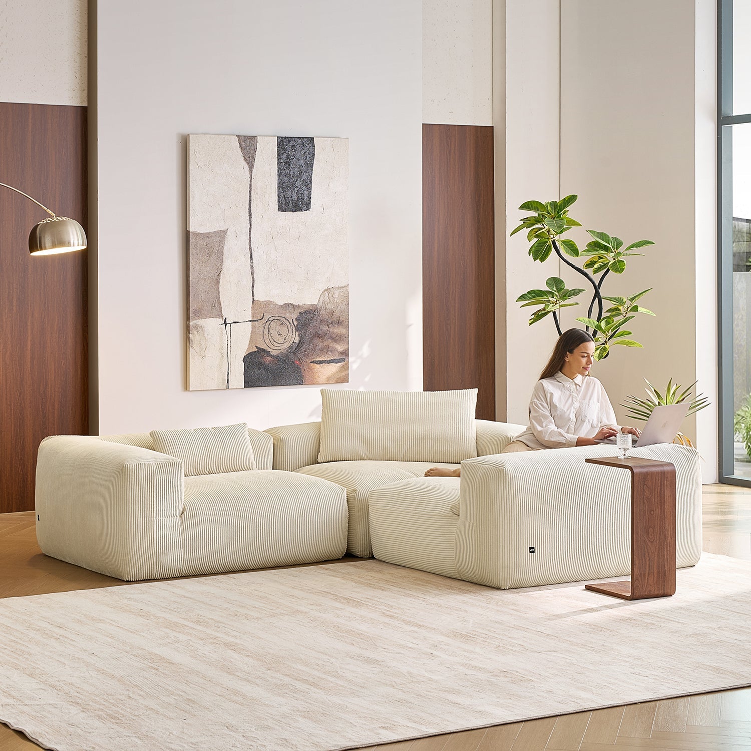Modular Sofa - Mellow Closed L Sectional - MC - Mario Capasa