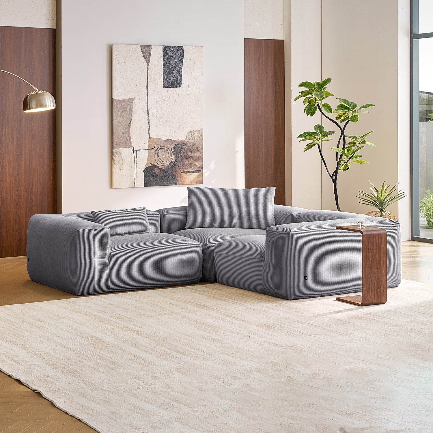 Modular Sofa - Mellow Closed L Sectional - MC - Mario Capasa