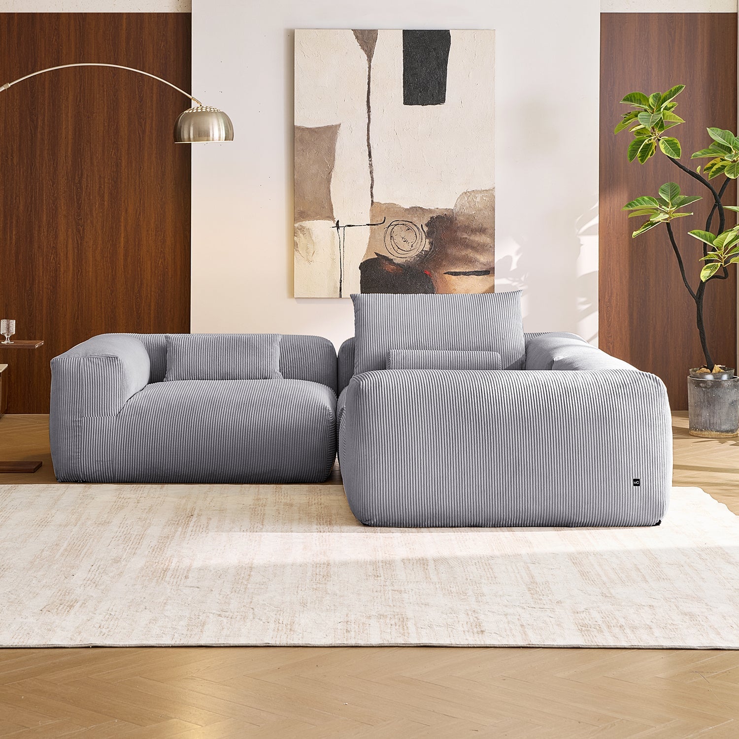 Modular Sofa - Mellow Closed L Sectional - MC - Mario Capasa