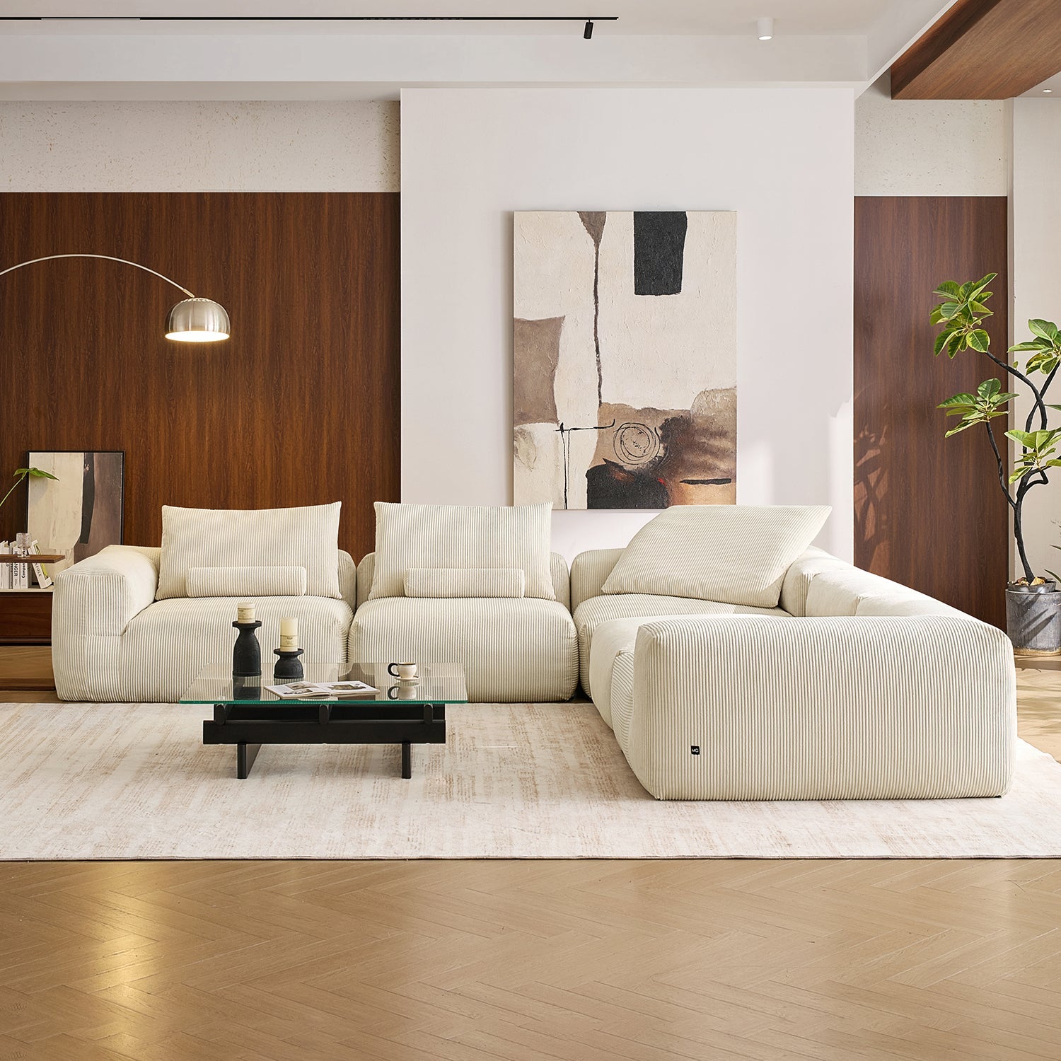 Modular Sofa - Mellow Closed L Sectional - MC - Mario Capasa