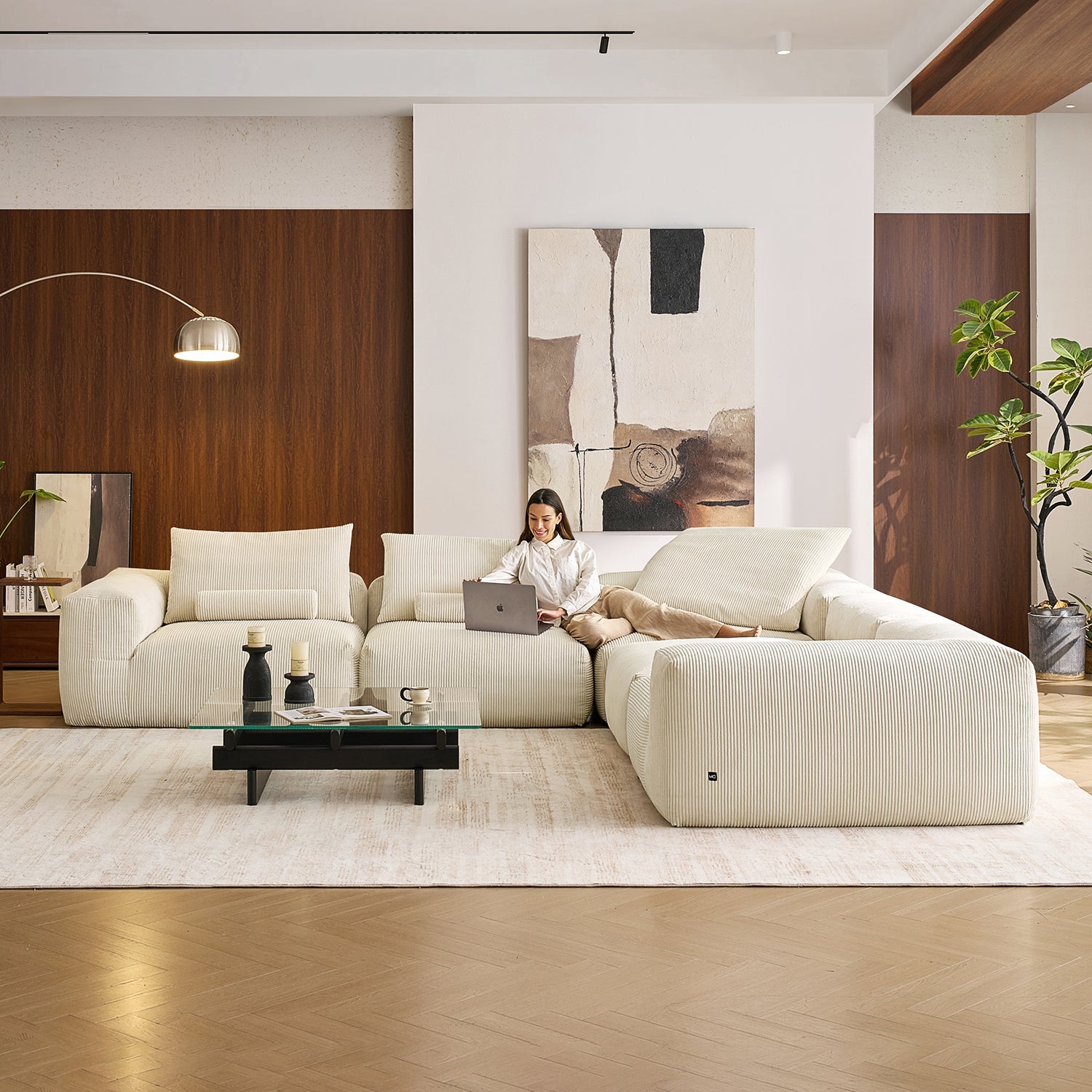 Modular Sofa - Mellow Closed L Sectional - MC - Mario Capasa