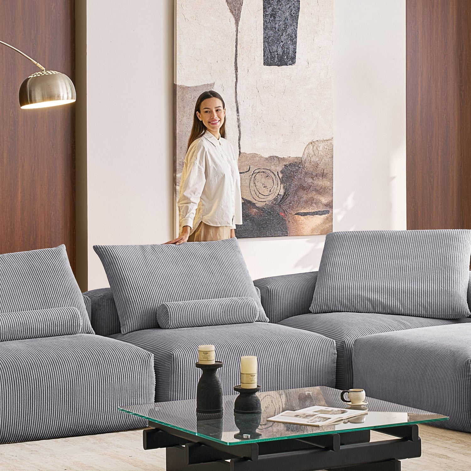 Modular Sofa - Mellow Closed L Sectional - MC - Mario Capasa