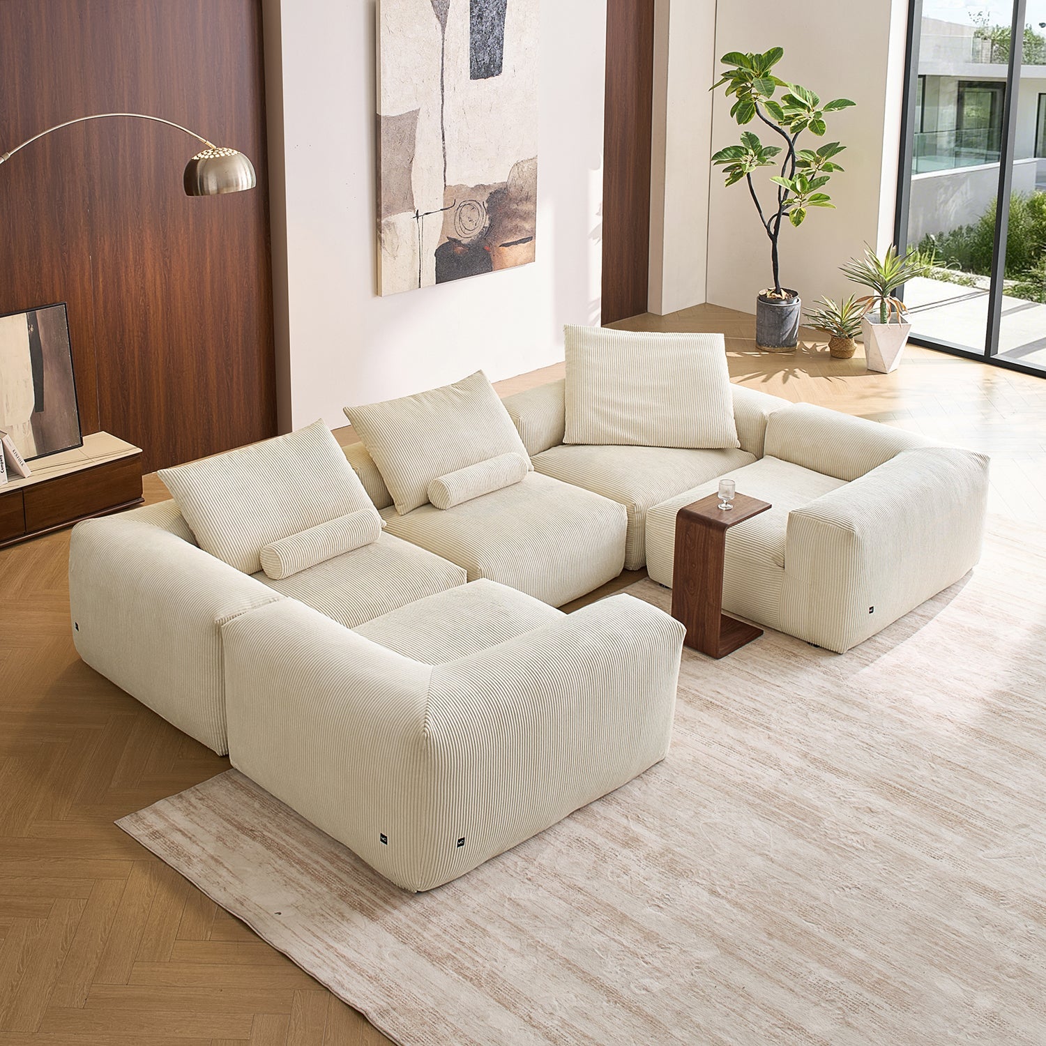 Modular Sofa - Mellow Closed U Sectional - MC - Mario Capasa