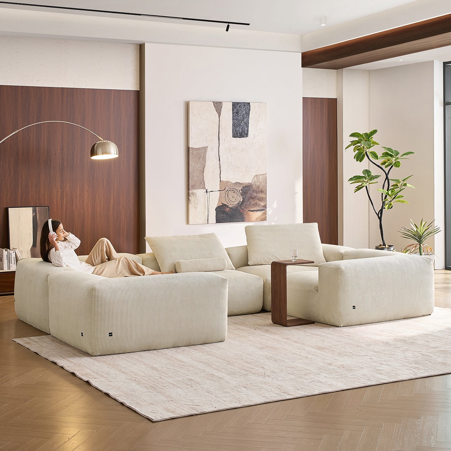 Modular Sofa - Mellow Closed U Sectional - MC - Mario Capasa