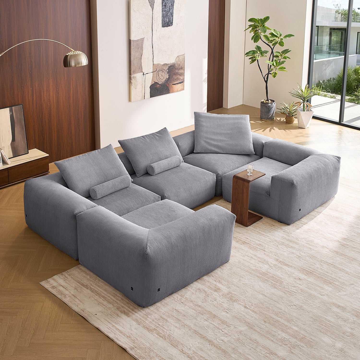Modular Sofa - Mellow Closed U Sectional - MC - Mario Capasa