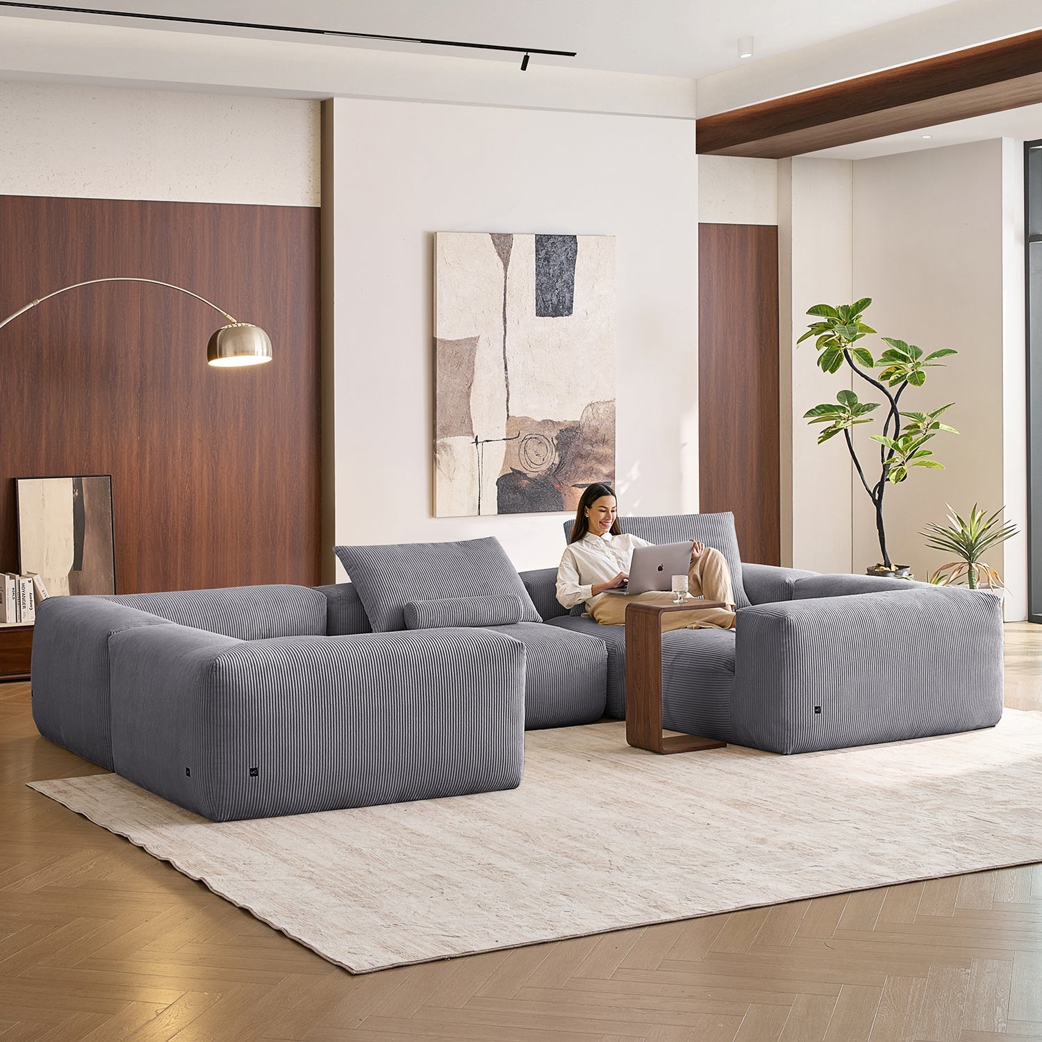 Modular Sofa - Mellow Closed U Sectional - MC - Mario Capasa
