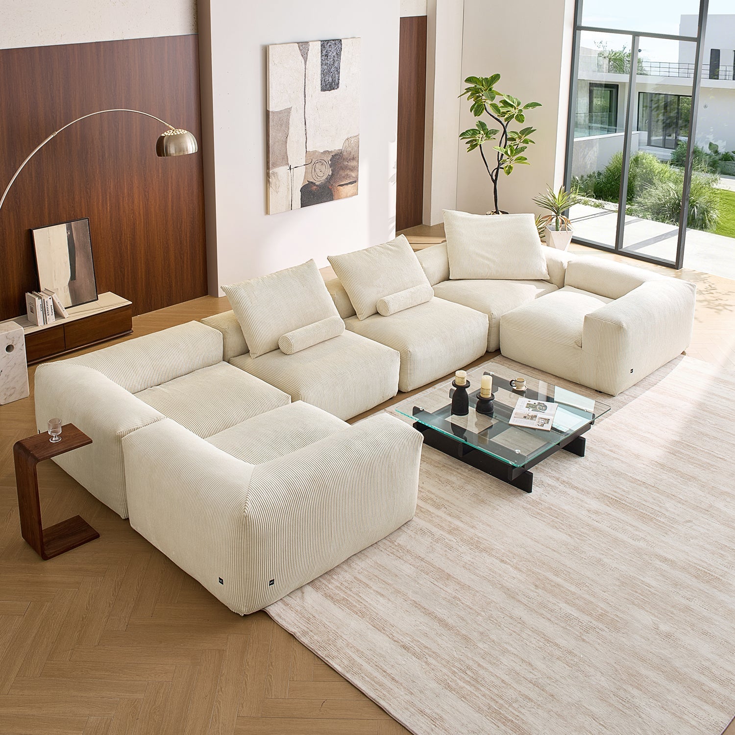Modular Sofa - Mellow Closed U Sectional - MC - Mario Capasa