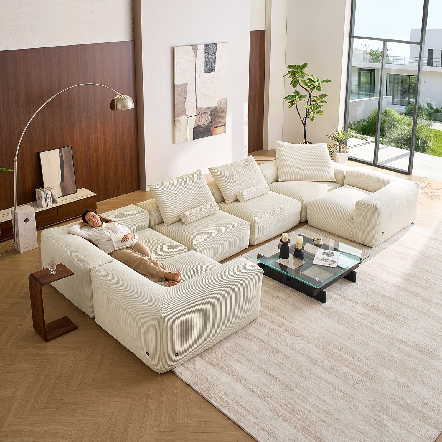 Modular Sofa - Mellow Closed U Sectional - MC - Mario Capasa