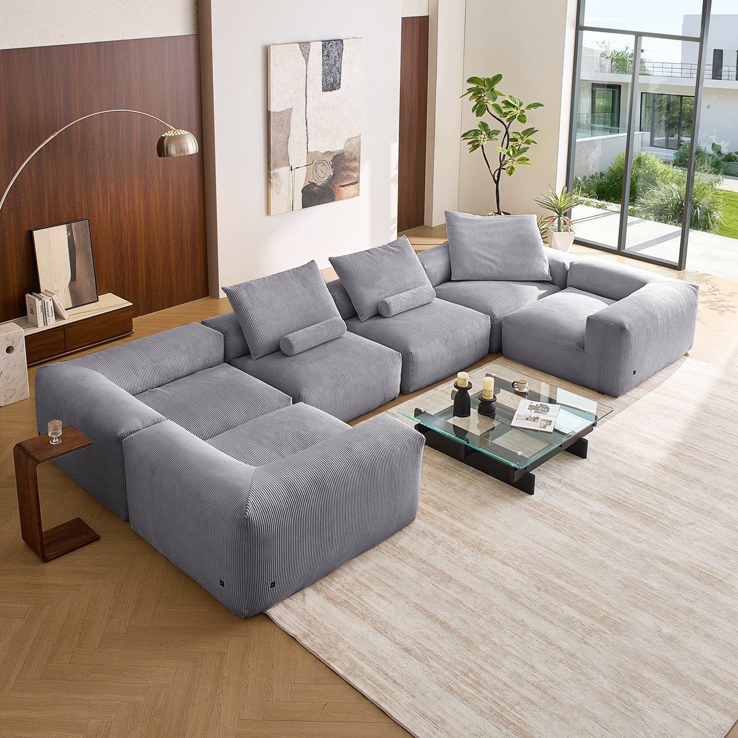 Modular Sofa - Mellow Closed U Sectional - MC - Mario Capasa