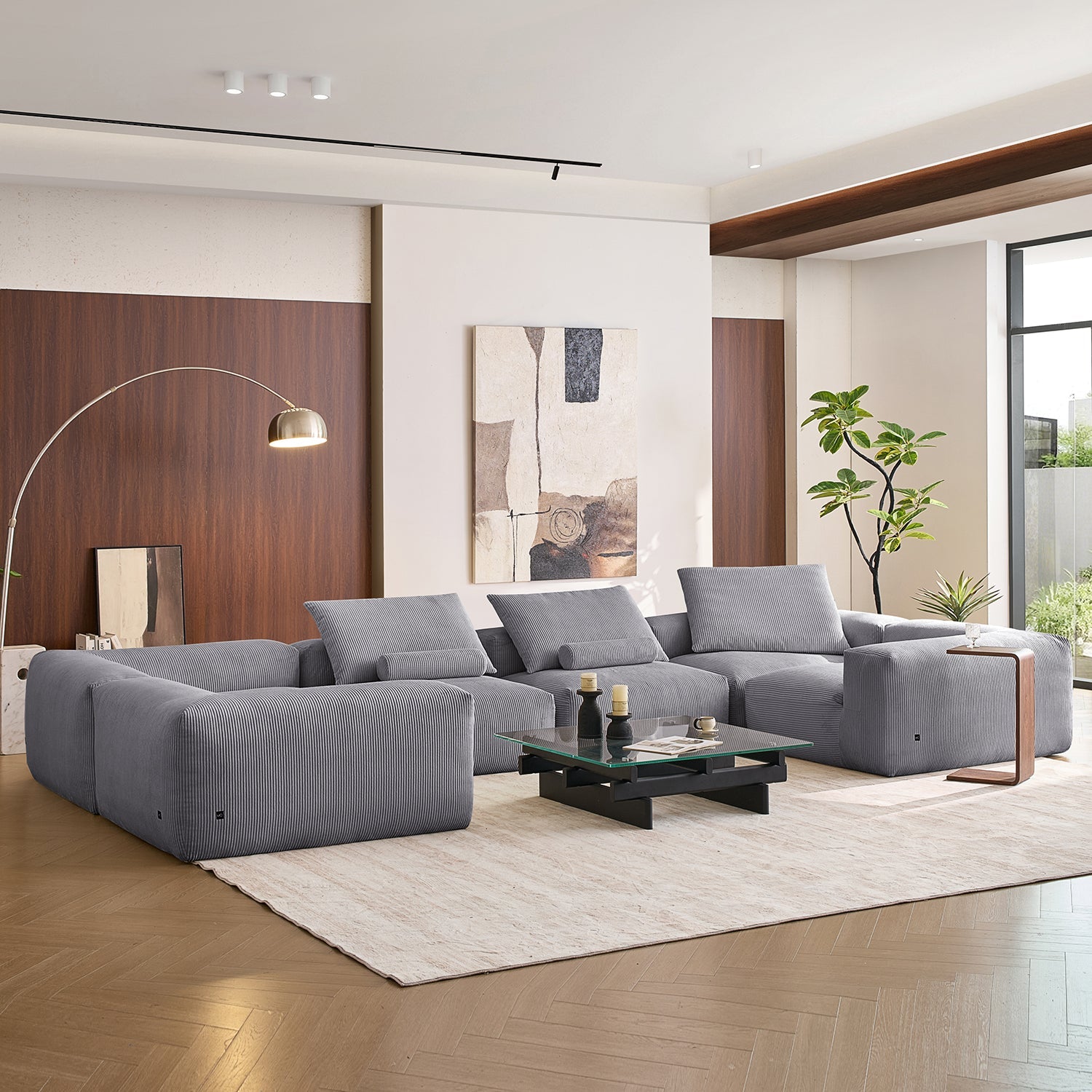 Modular Sofa - Mellow Closed U Sectional - MC - Mario Capasa