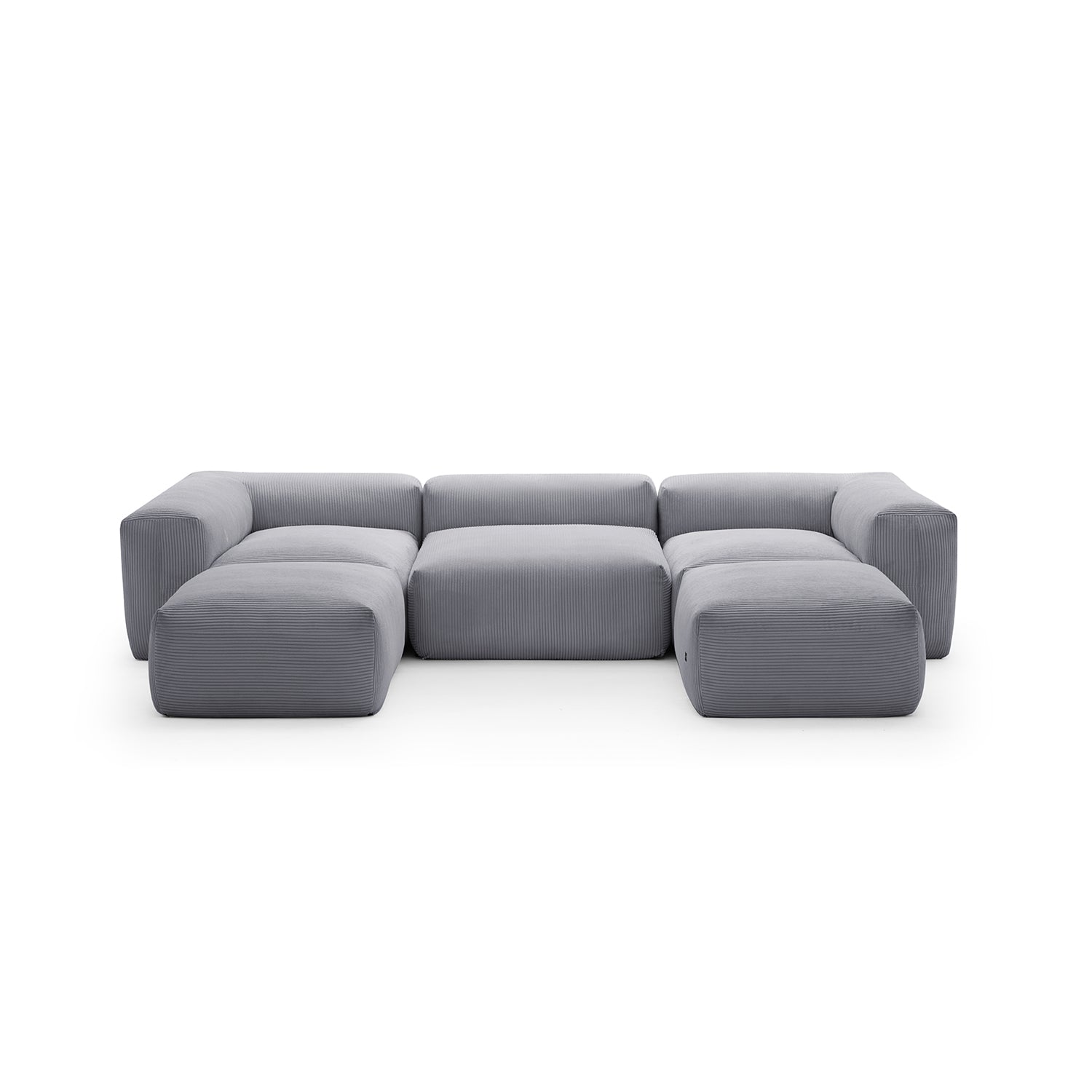 Modular Sofa - Mellow Extra Deep U Sectional with Ottoman - MC - Mario Capasa
