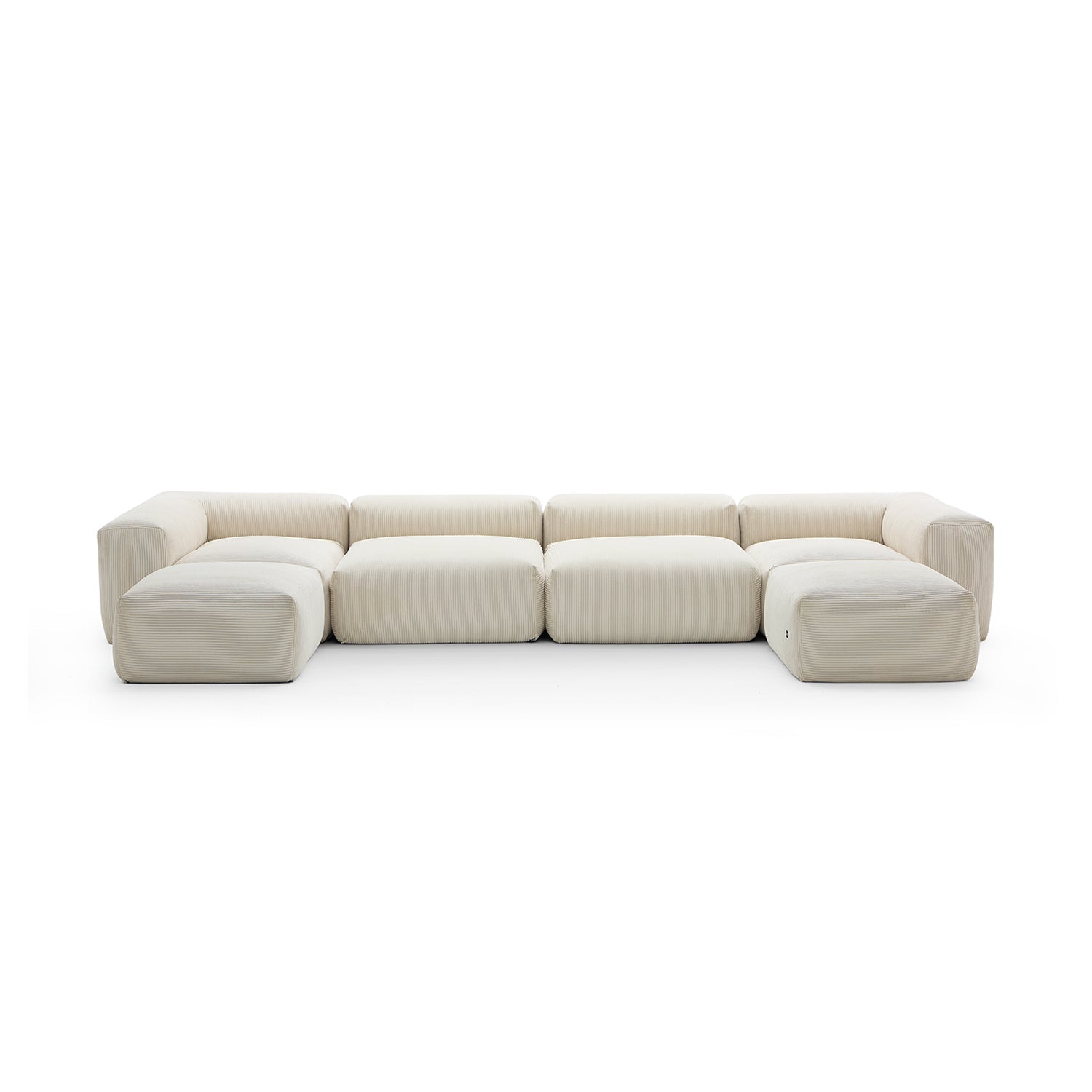 Modular Sofa - Mellow Extra Deep U Sectional with Ottoman - MC - Mario Capasa