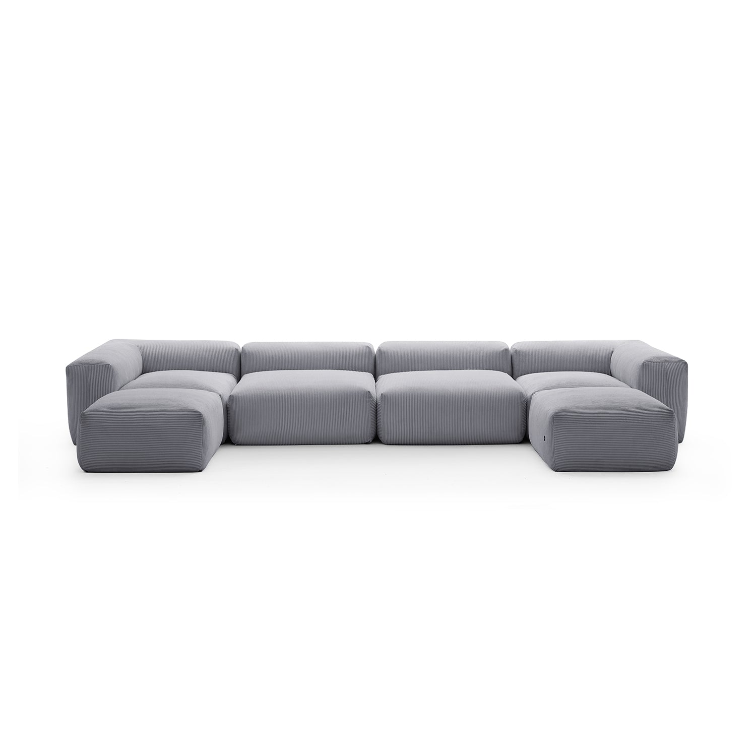 Modular Sofa - Mellow Extra Deep U Sectional with Ottoman - MC - Mario Capasa