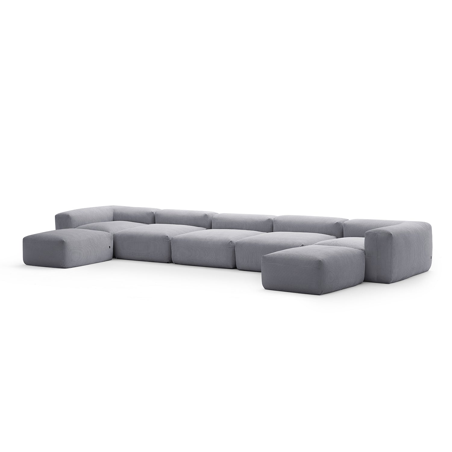 Modular Sofa - Mellow Extra Deep U Sectional with Ottoman - MC - Mario Capasa