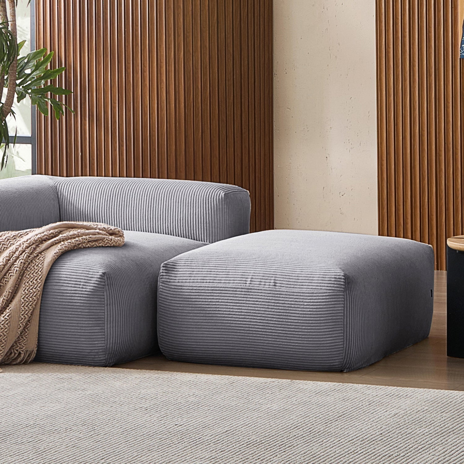 Modular Sofa - Mellow Half - Closed Sectional with Ottoman - MC - Mario Capasa