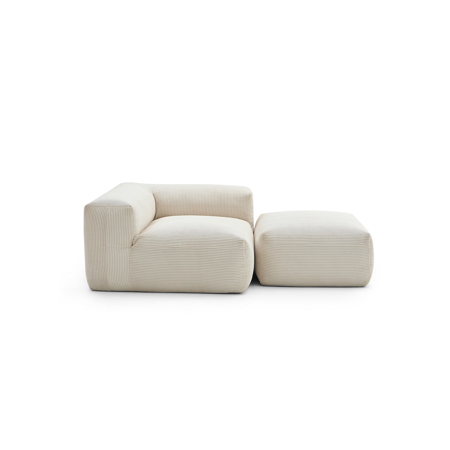 Modular Sofa - Mellow Half - Closed Sectional with Ottoman - MC - Mario Capasa