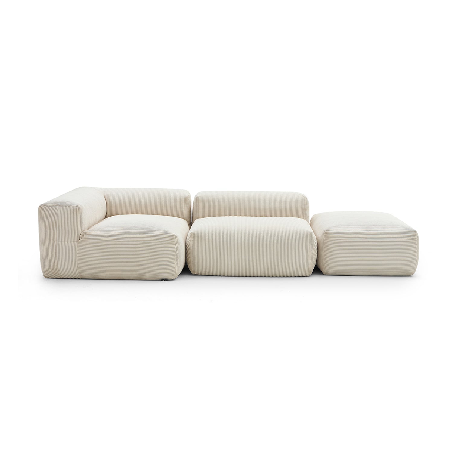 Modular Sofa - Mellow Half - Closed Sectional with Ottoman - MC - Mario Capasa