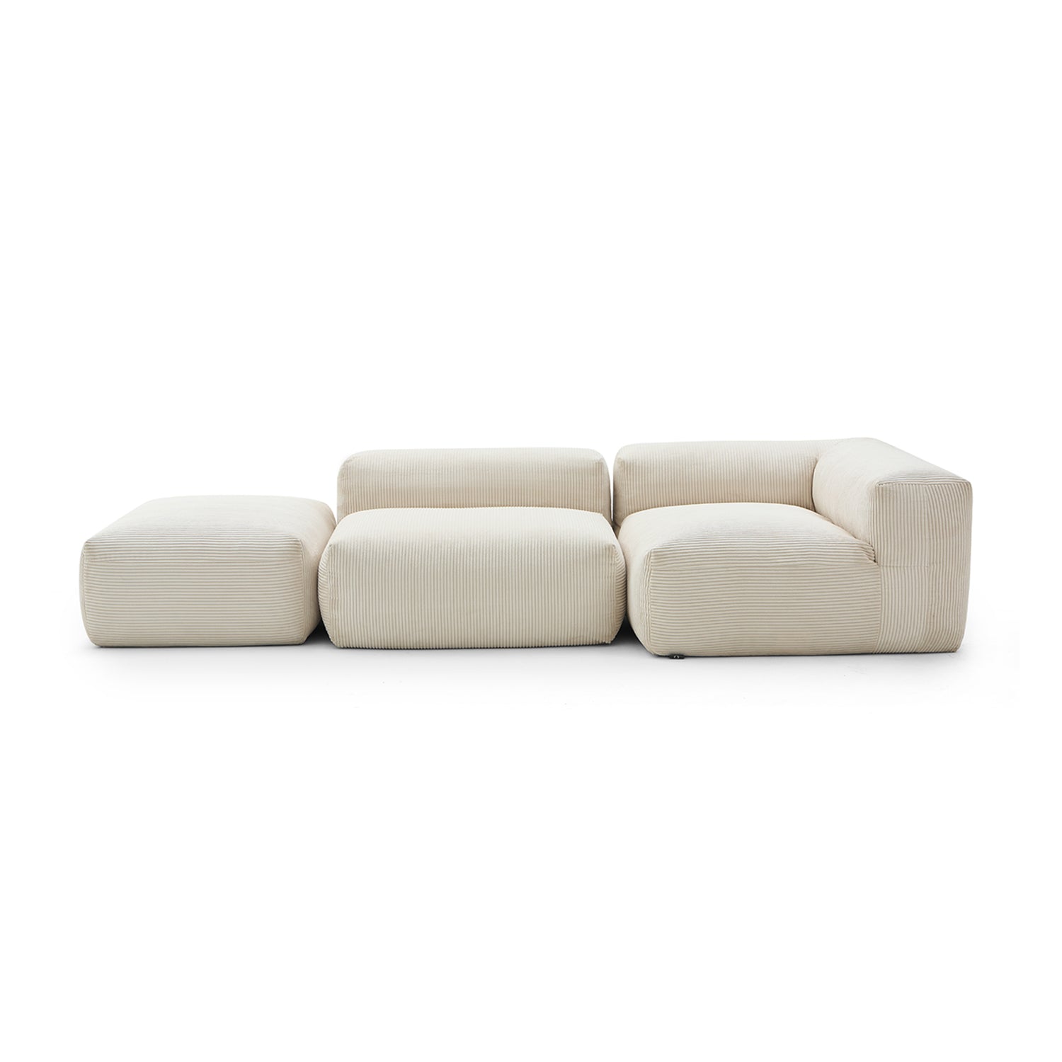 Modular Sofa - Mellow Half - Closed Sectional with Ottoman - MC - Mario Capasa