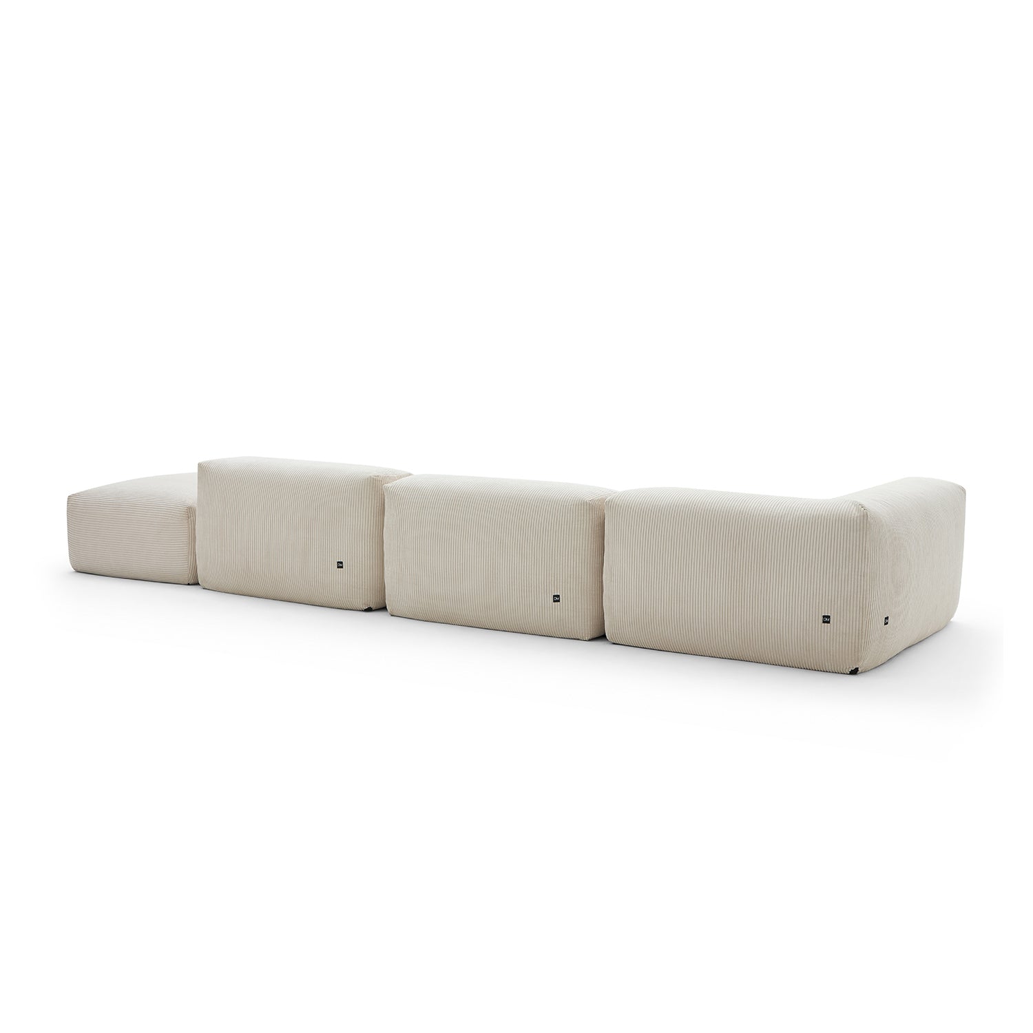 Modular Sofa - Mellow Half - Closed Sectional with Ottoman - MC - Mario Capasa