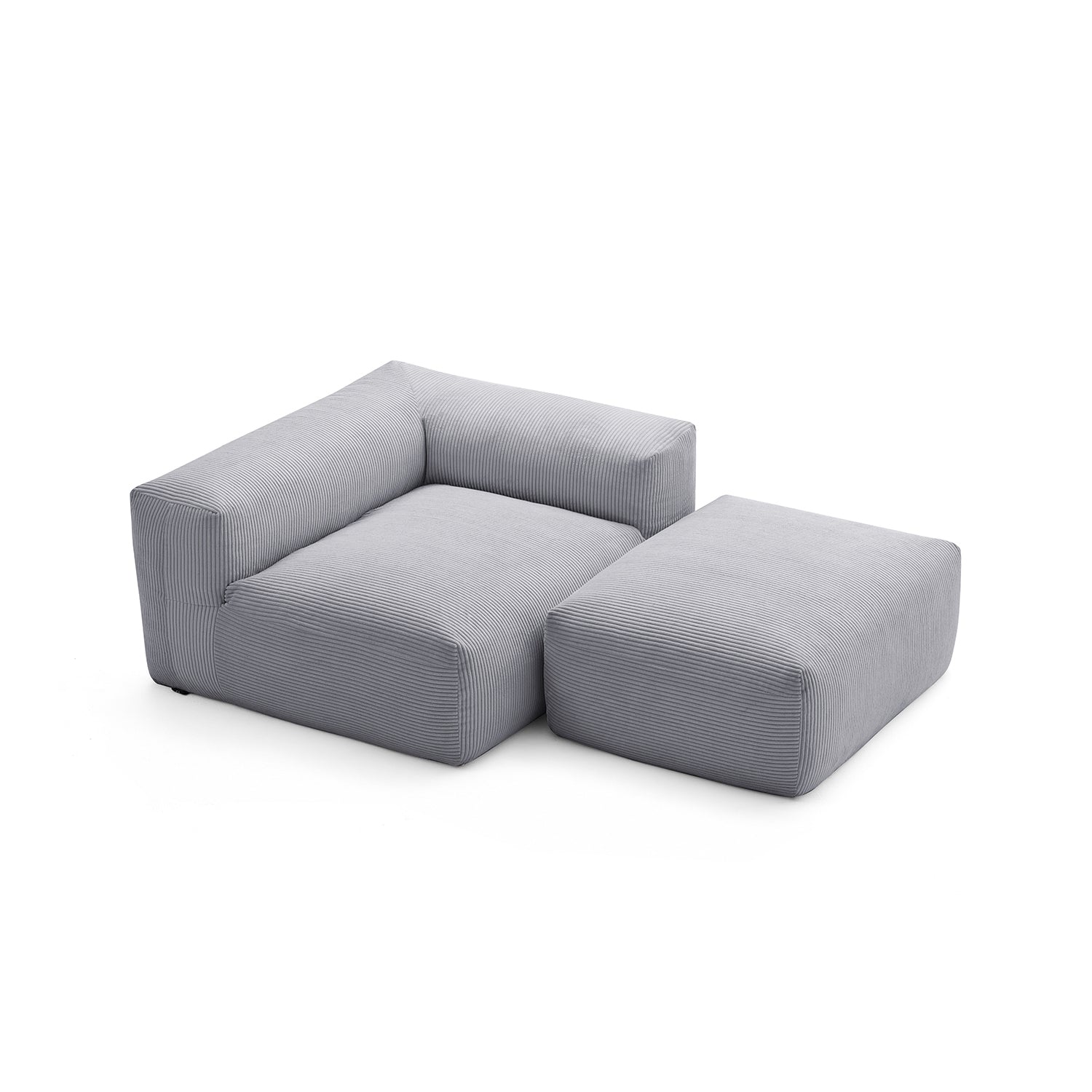 Modular Sofa - Mellow Half - Closed Sectional with Ottoman - MC - Mario Capasa