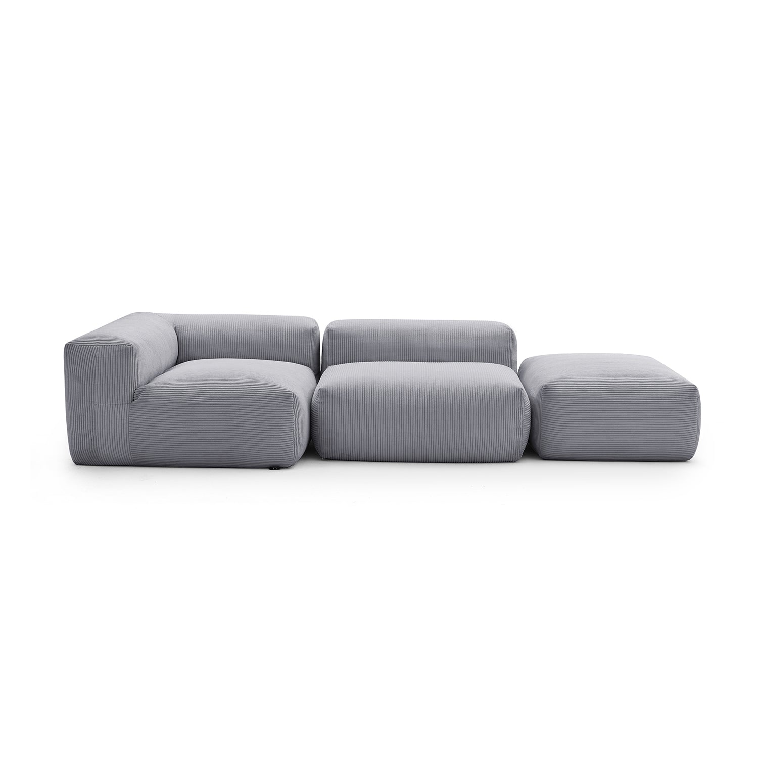 Modular Sofa - Mellow Half - Closed Sectional with Ottoman - MC - Mario Capasa