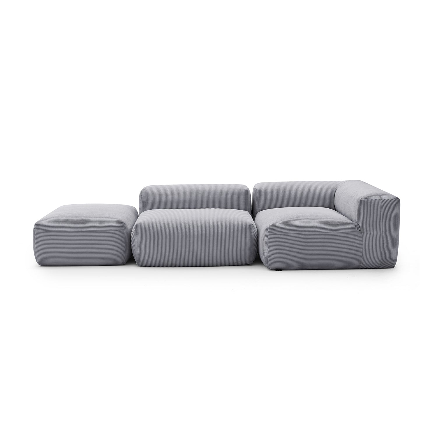 Modular Sofa - Mellow Half - Closed Sectional with Ottoman - MC - Mario Capasa