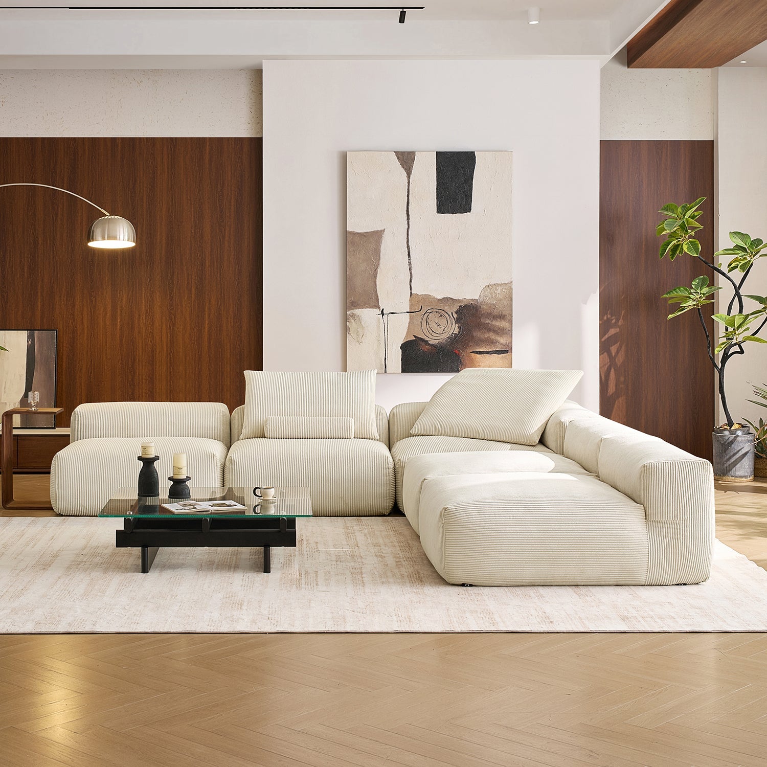 Modular Sofa - Mellow Open L Sectional - MC - Mario Capasa