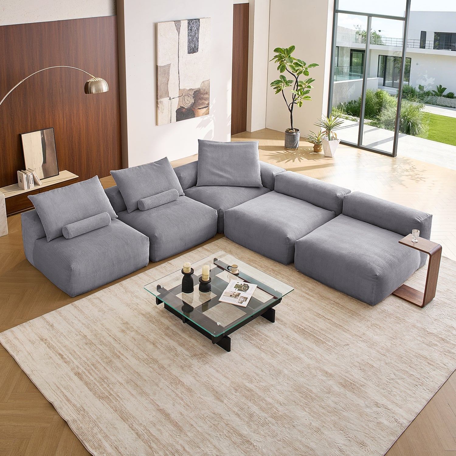 Modular Sofa - Mellow Open L Sectional - MC - Mario Capasa