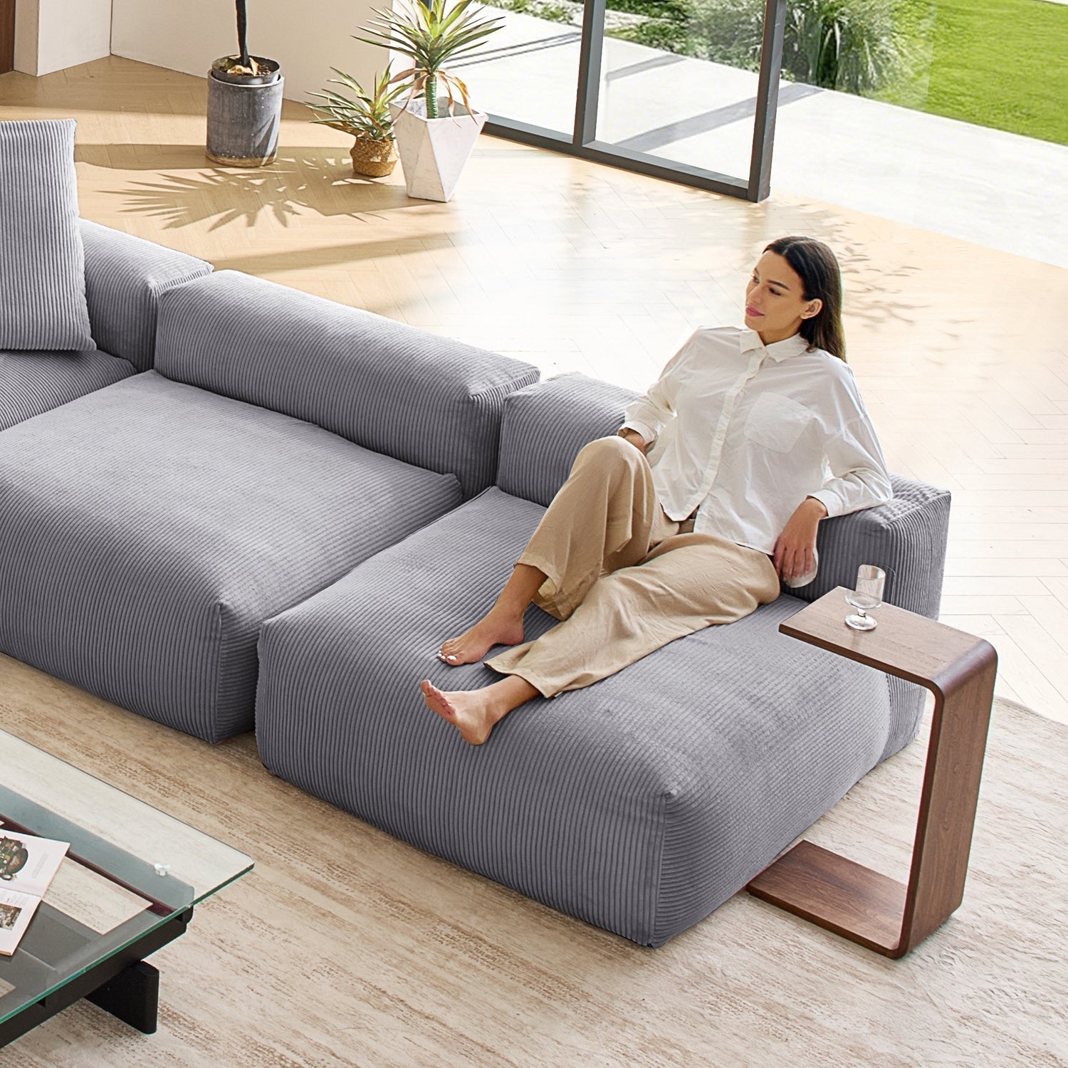 Modular Sofa - Mellow Open L Sectional - MC - Mario Capasa