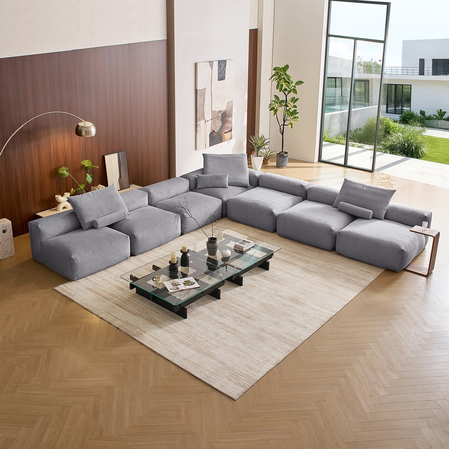 Modular Sofa - Mellow Open L Sectional - MC - Mario Capasa