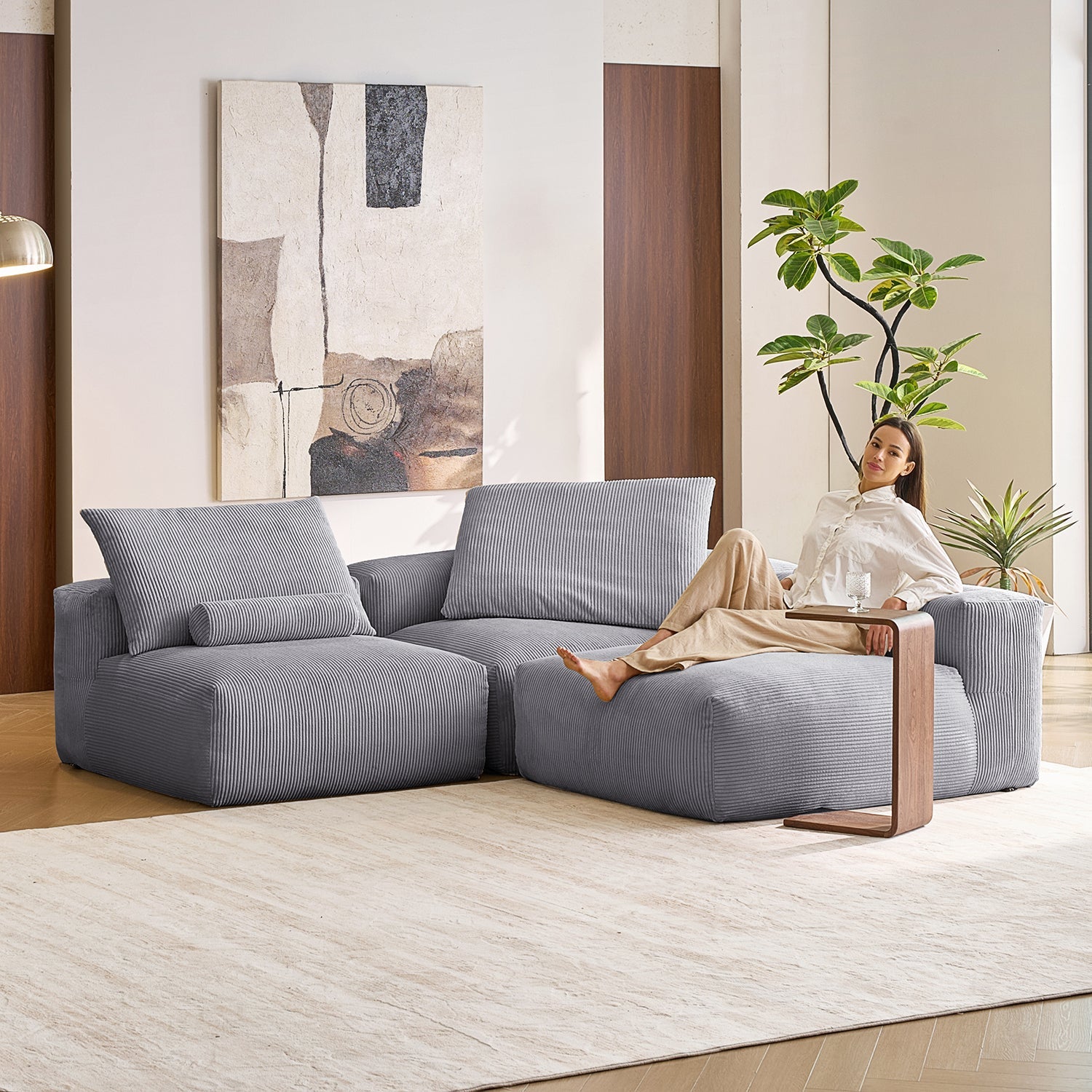Modular Sofa - Mellow Open L Sectional - MC - Mario Capasa