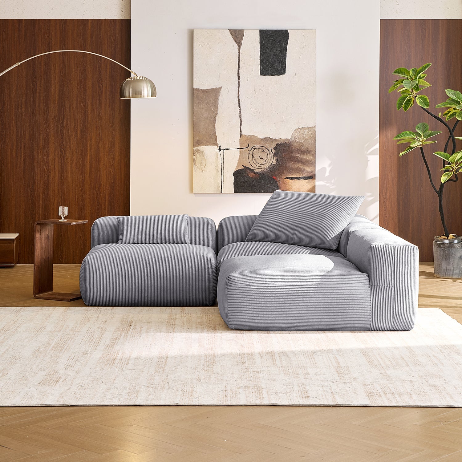 Modular Sofa - Mellow Open L Sectional - MC - Mario Capasa