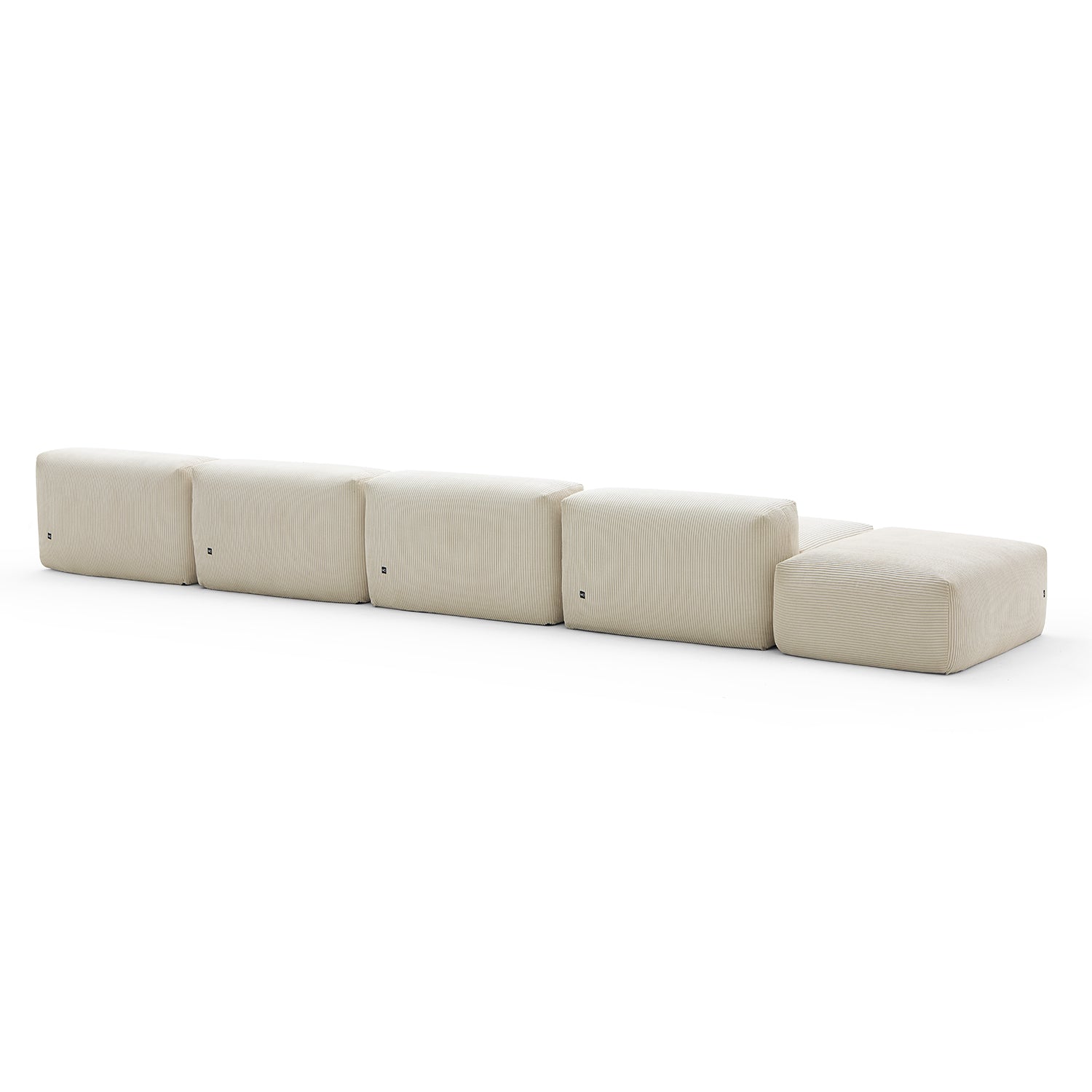 Modular Sofa - Mellow Open Sectional with Ottoman - MC - Mario Capasa