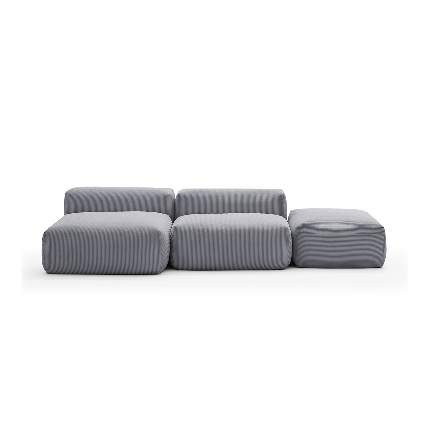 Modular Sofa - Mellow Open Sectional with Ottoman - MC - Mario Capasa