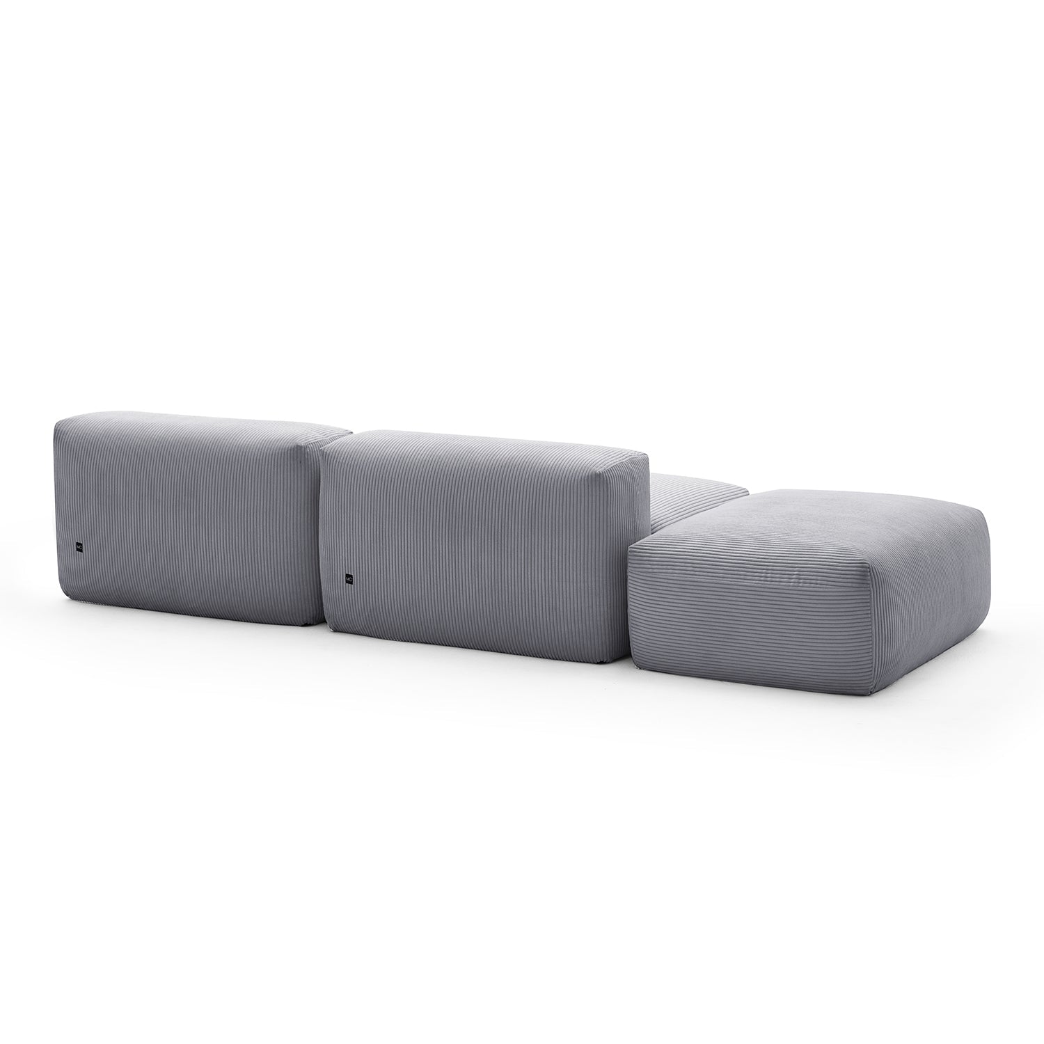 Modular Sofa - Mellow Open Sectional with Ottoman - MC - Mario Capasa