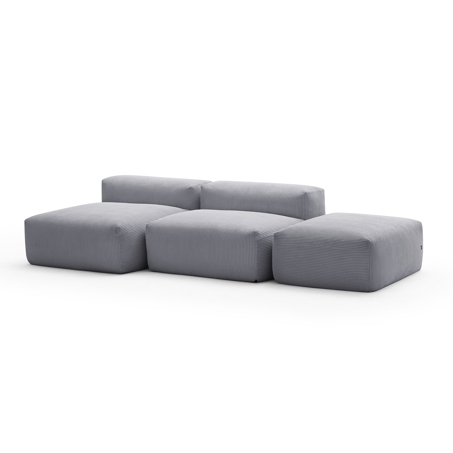 Modular Sofa - Mellow Open Sectional with Ottoman - MC - Mario Capasa