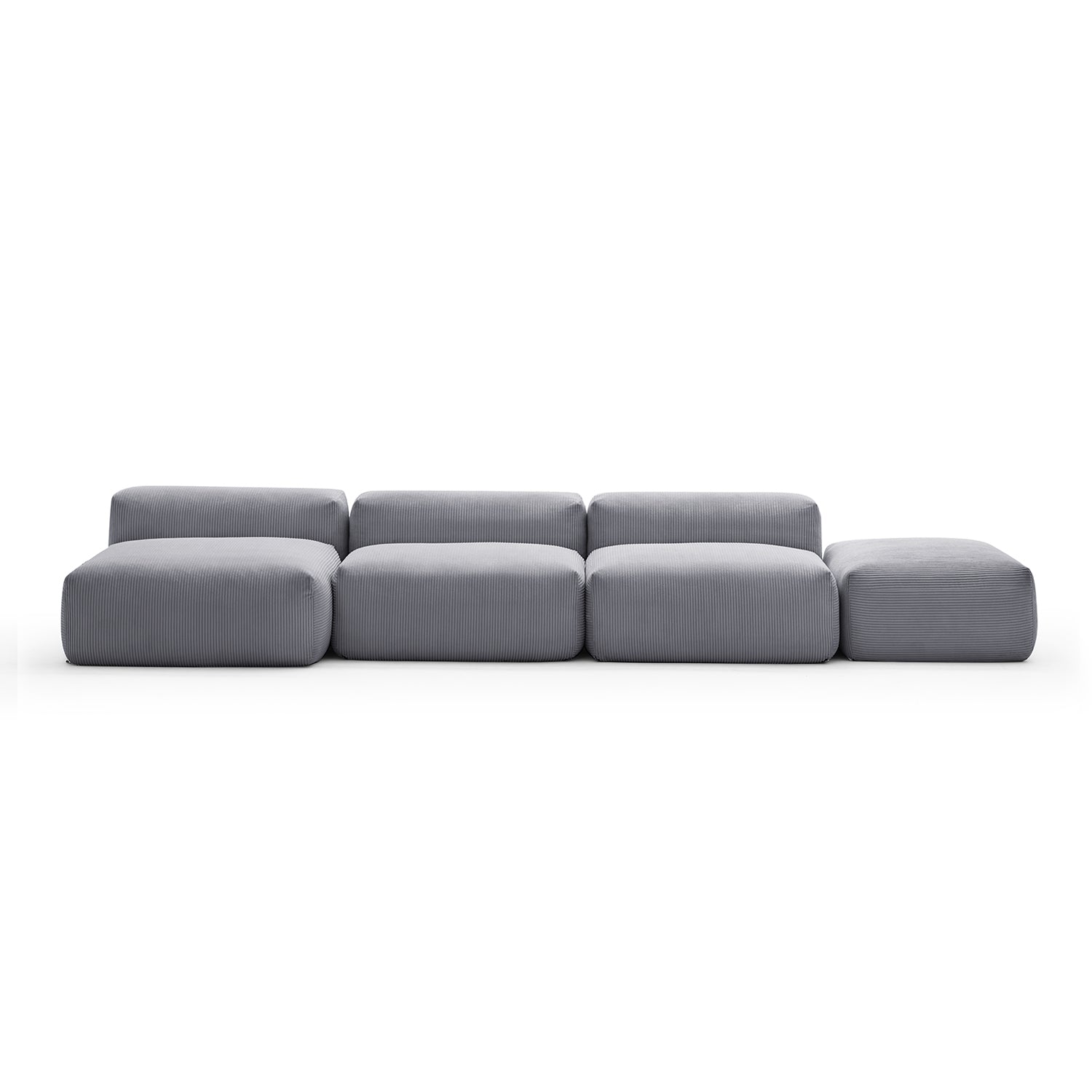 Modular Sofa - Mellow Open Sectional with Ottoman - MC - Mario Capasa