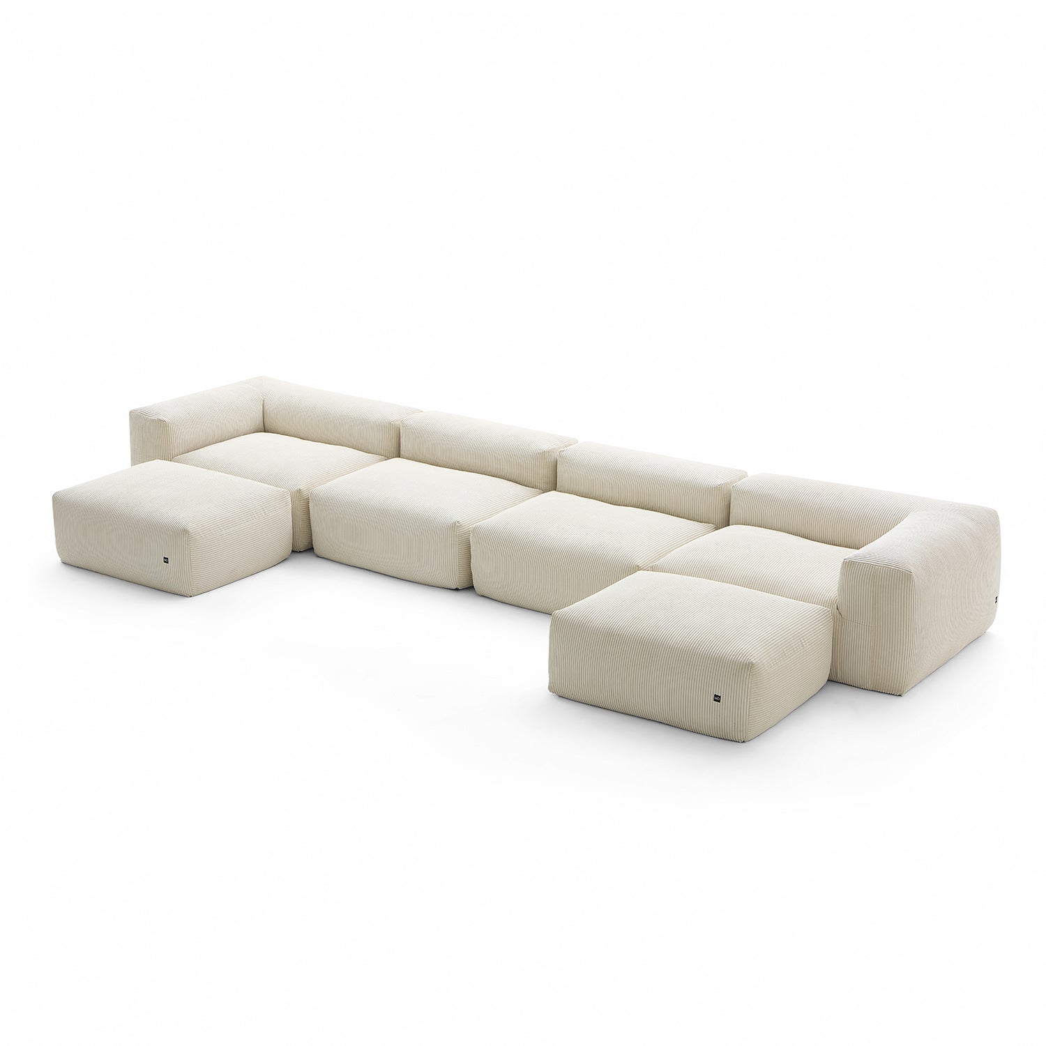 Modular Sofa - Mellow U Sectional with Ottoman - MC - Mario Capasa