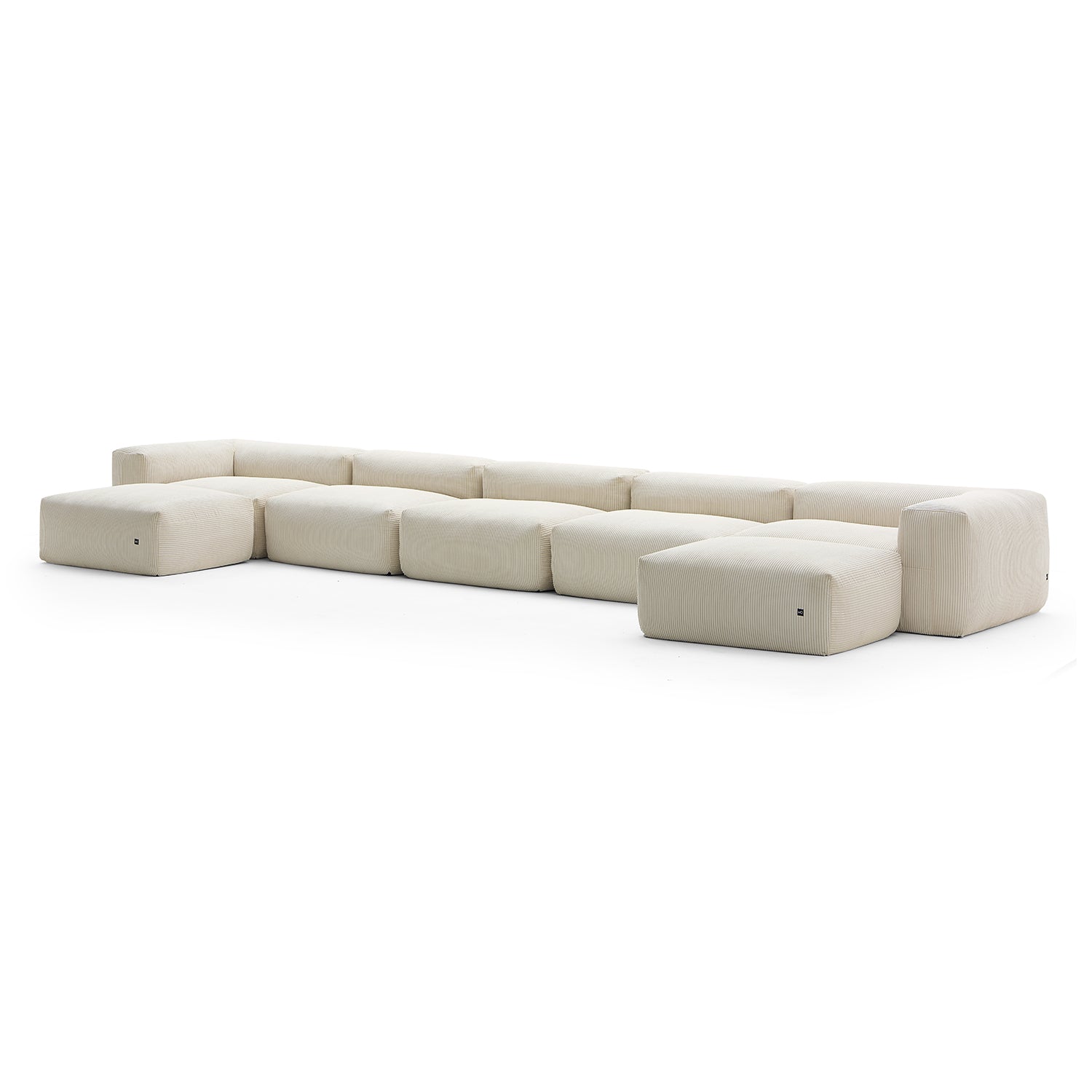 Modular Sofa - Mellow U Sectional with Ottoman - MC - Mario Capasa