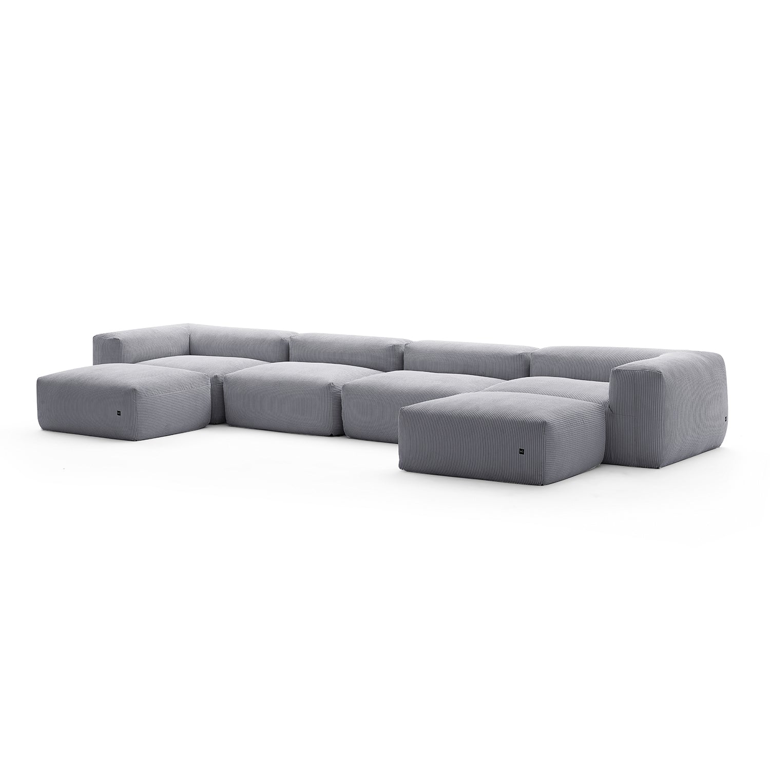 Modular Sofa - Mellow U Sectional with Ottoman - MC - Mario Capasa
