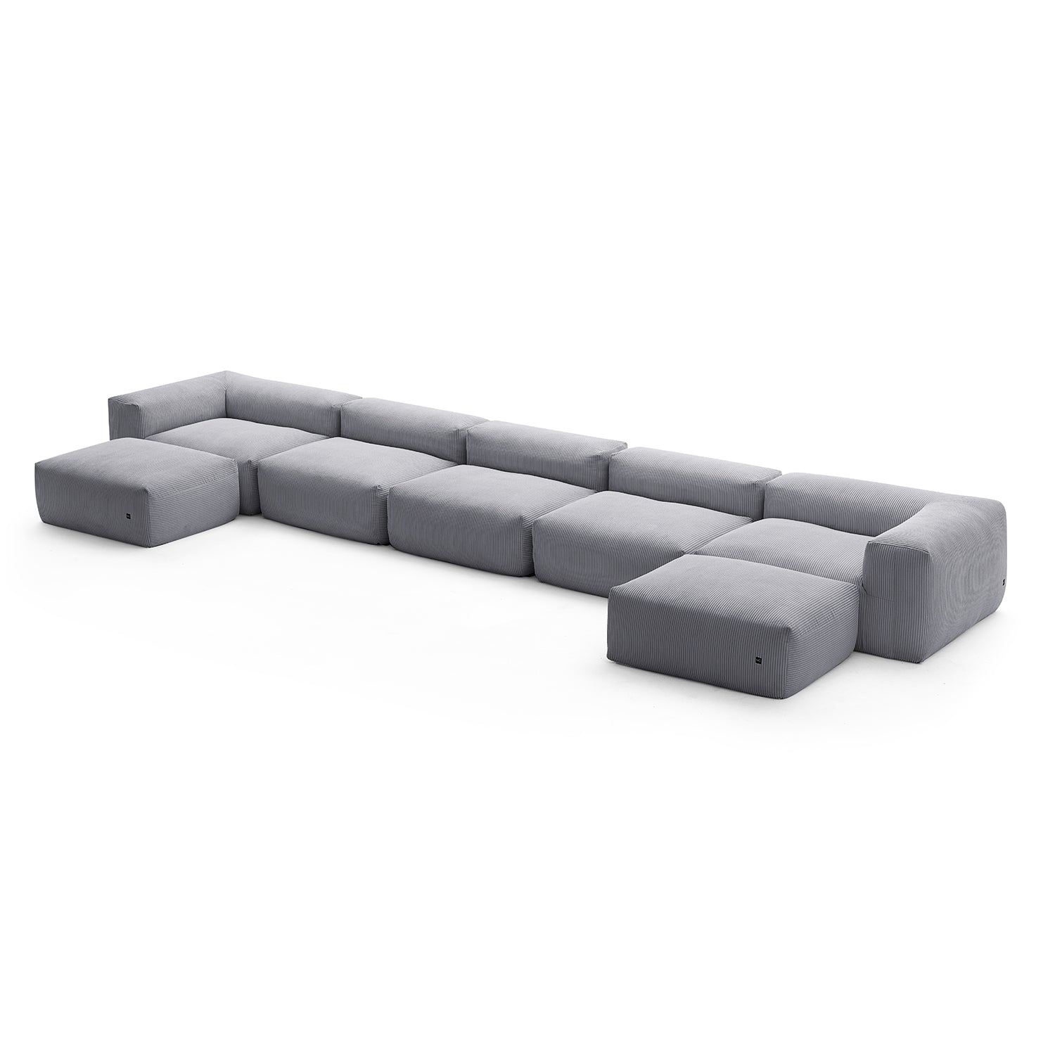 Modular Sofa - Mellow U Sectional with Ottoman - MC - Mario Capasa