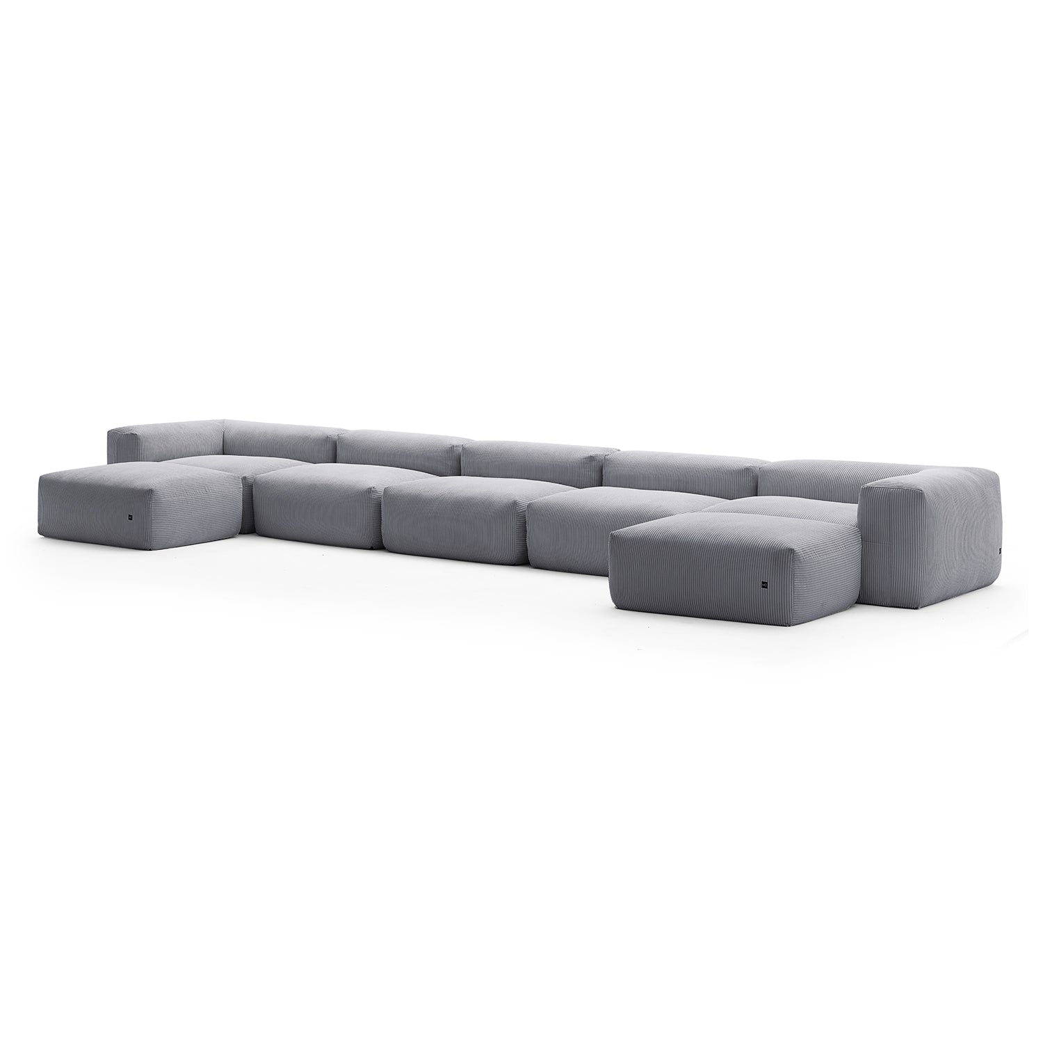 Modular Sofa - Mellow U Sectional with Ottoman - MC - Mario Capasa
