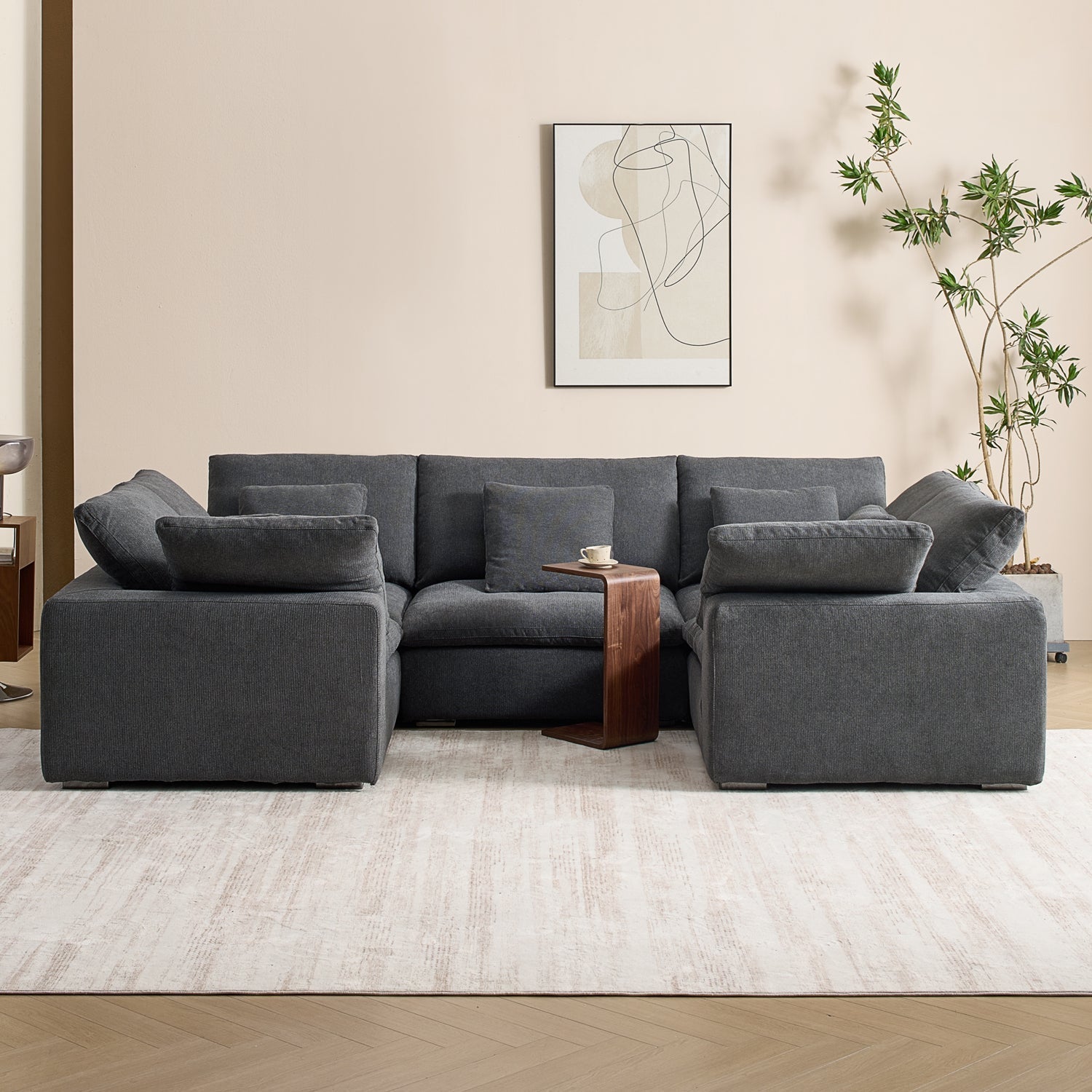 sectional - Tivoli Cloud U Closed Sectional - MC - Mario Capasa