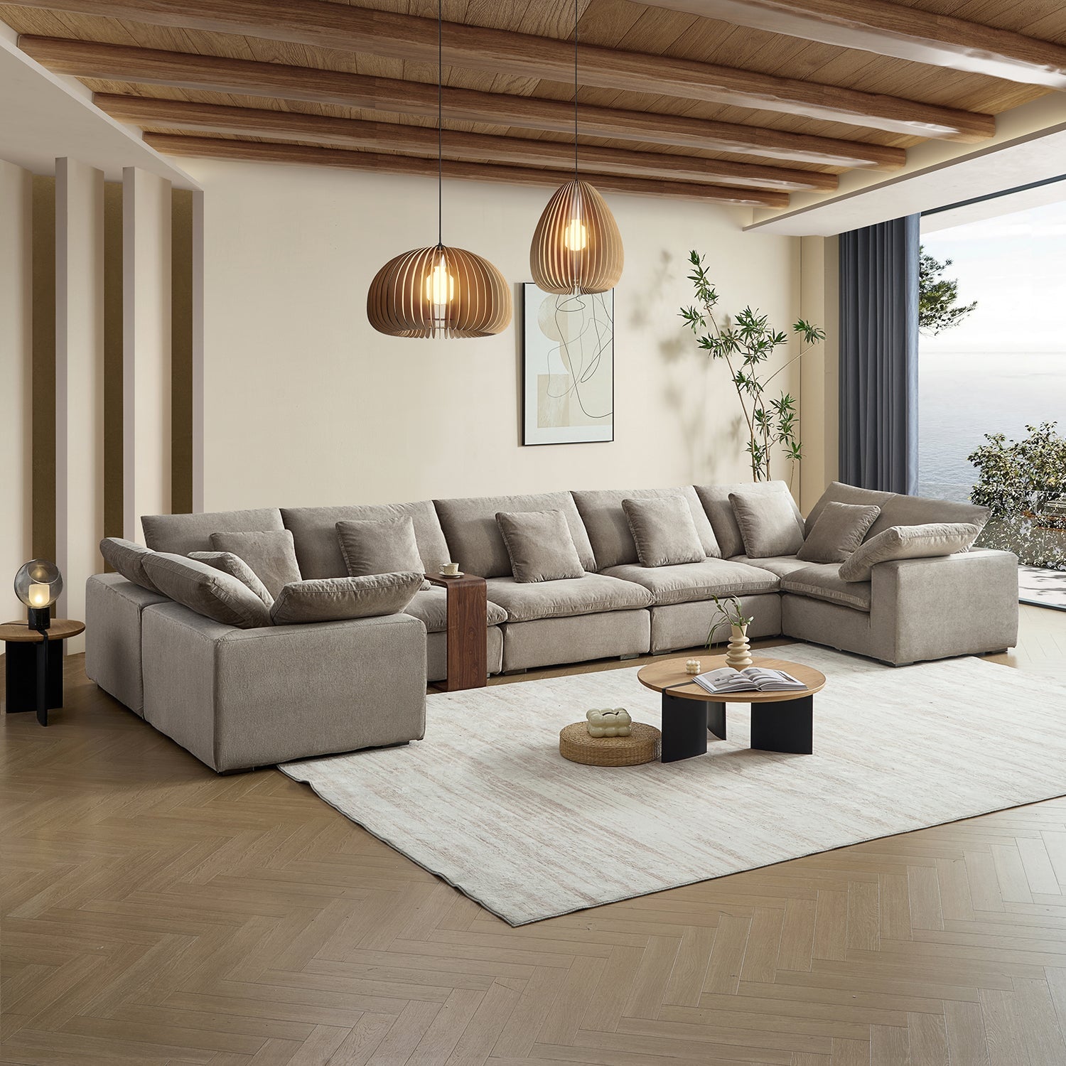 sectional - Tivoli Cloud U Closed Sectional - MC - Mario Capasa