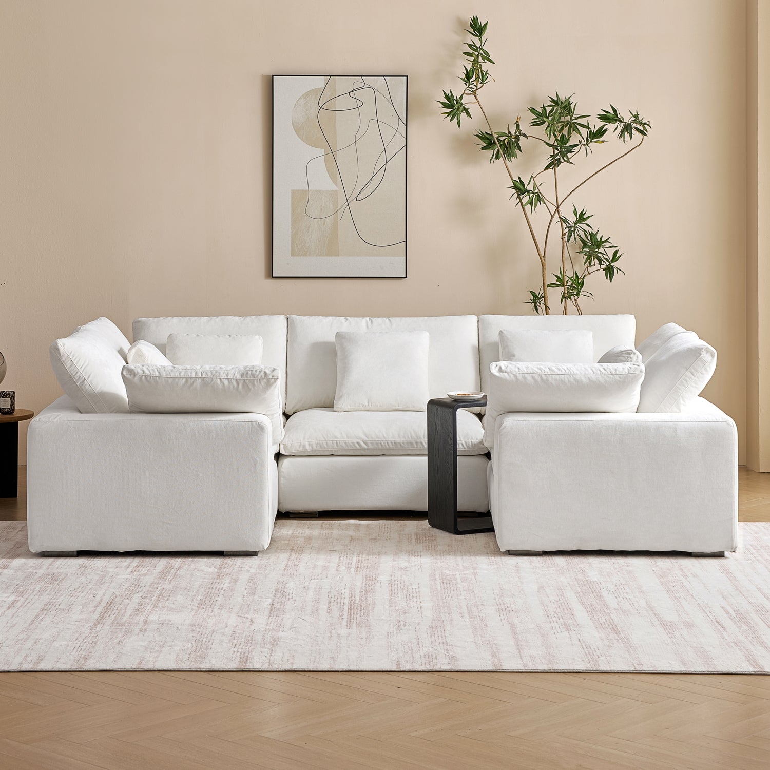 sectional - Hyperfoam Tivoli Cloud U Closed Sectional - MC - Mario Capasa