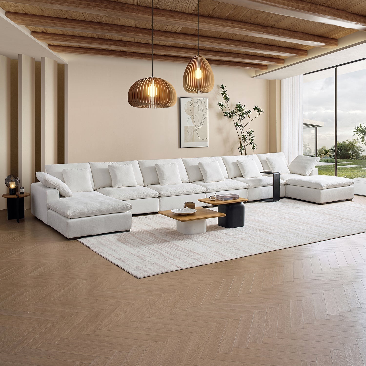 sectional - Hyperfoam Tivoli Cloud U Sectional - MC - Mario Capasa