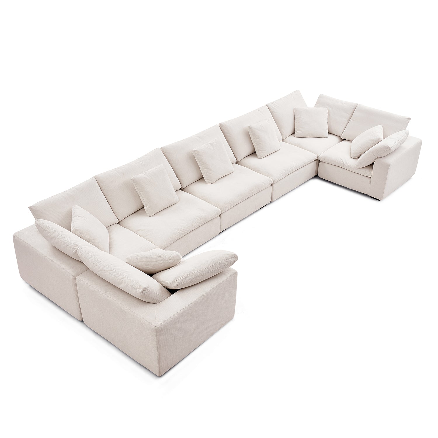 sectional - Tivoli Cloud U Closed Sectional - MC - Mario Capasa
