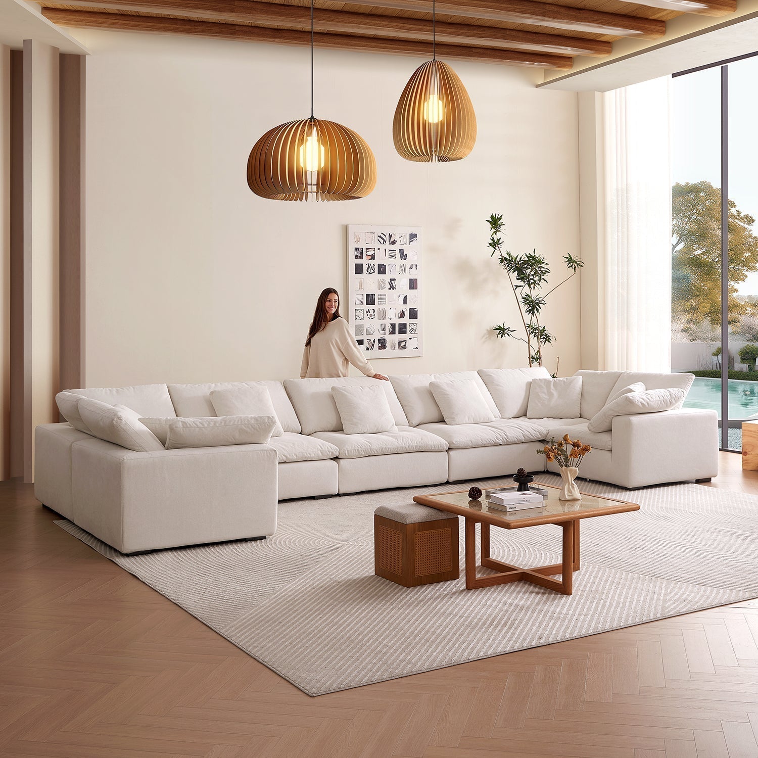 sectional - Tivoli Cloud U Closed Sectional - MC - Mario Capasa