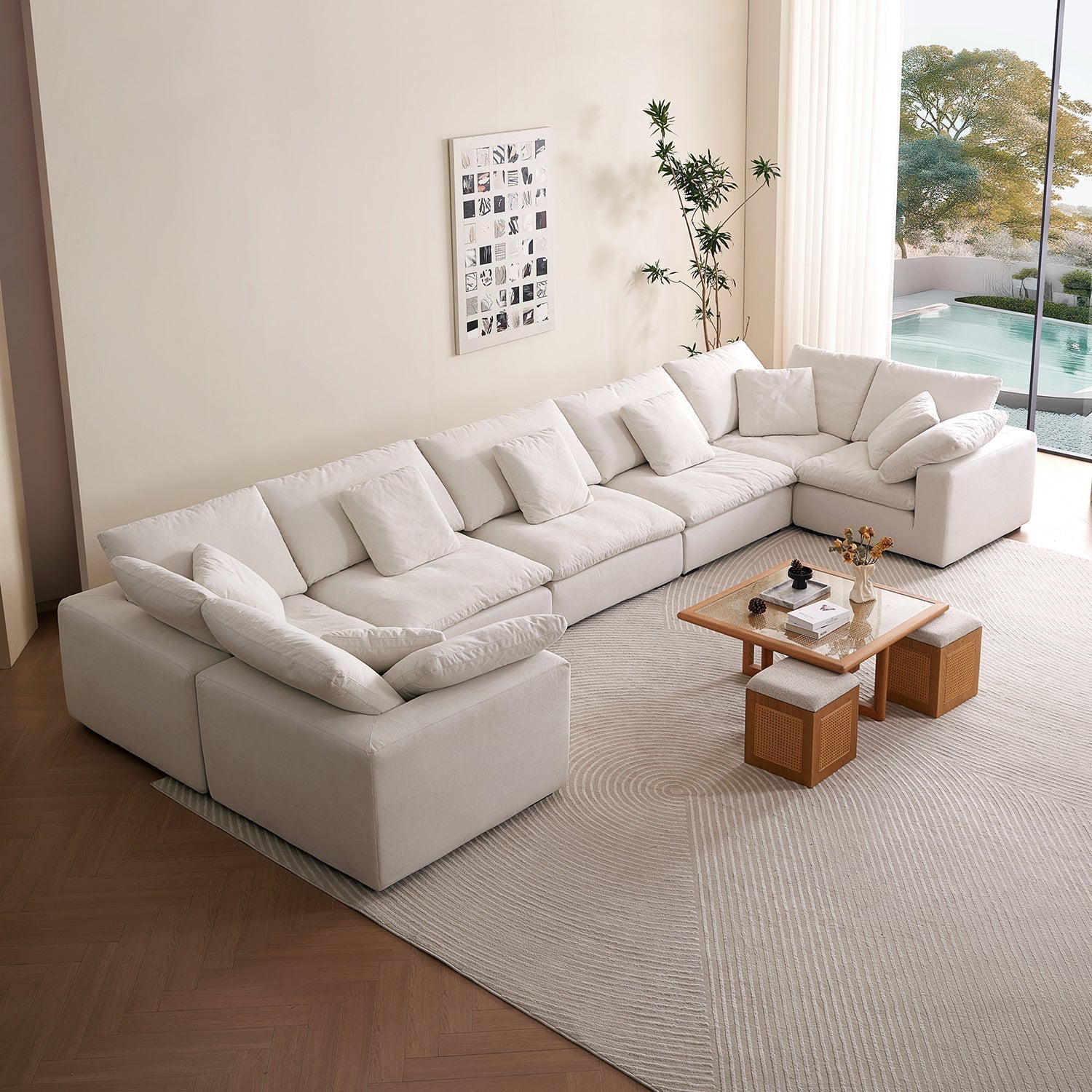 sectional - Tivoli Cloud U Closed Sectional - MC - Mario Capasa