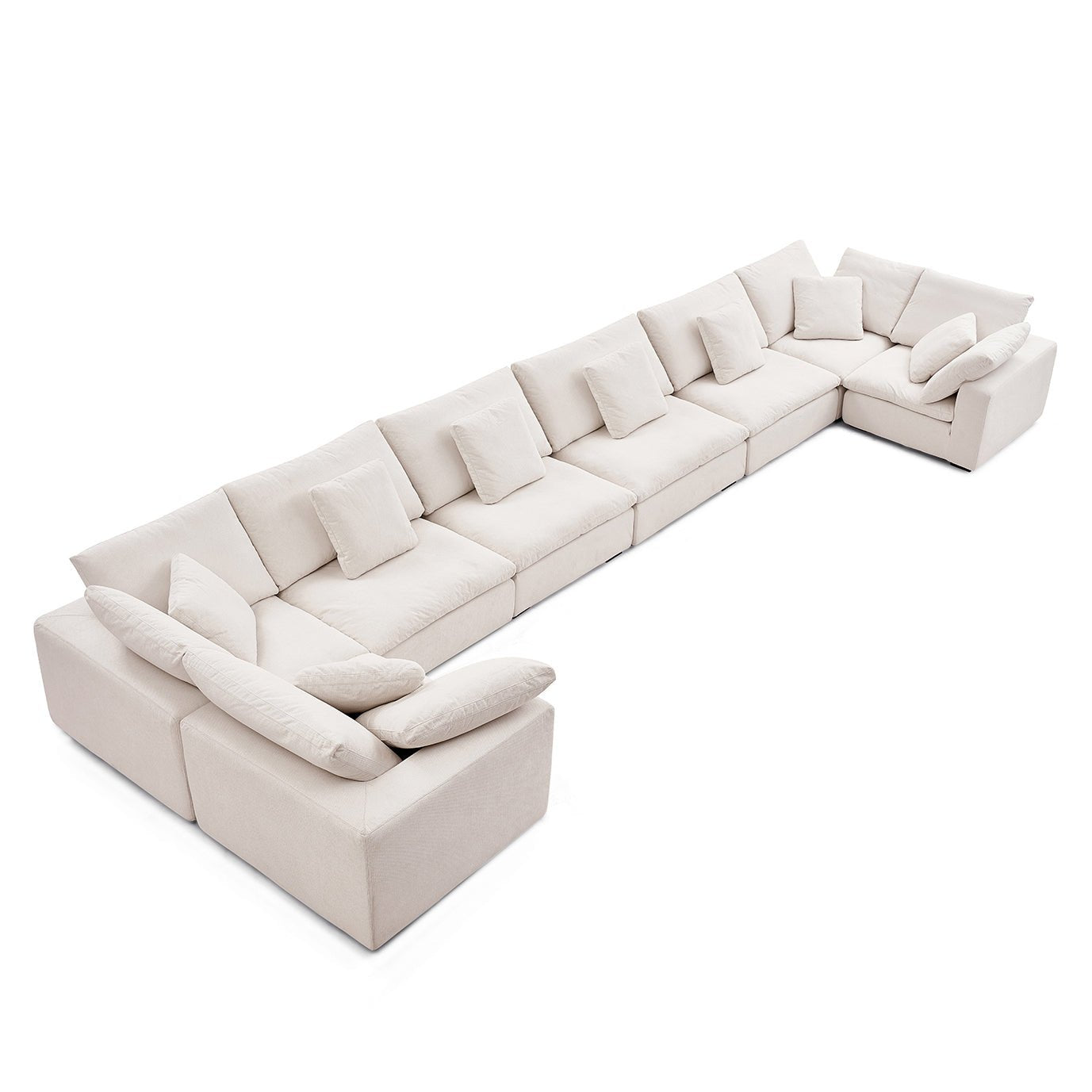 sectional - Tivoli Cloud U Closed Sectional - MC - Mario Capasa